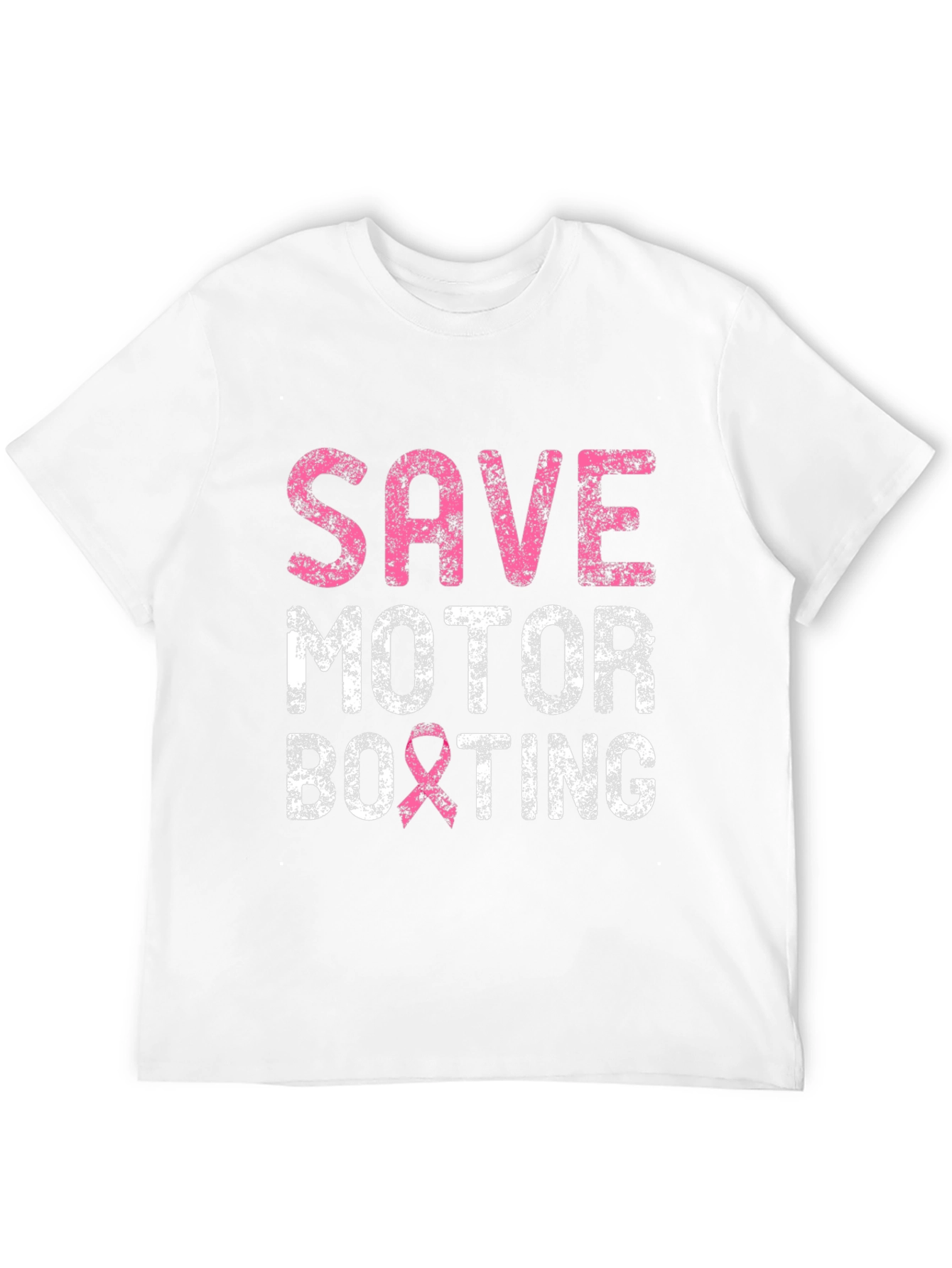 Save Motor Boxting T-Shirt Breast Cancer Awareness