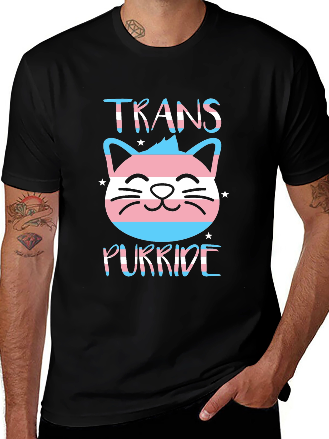 Trans Purride Cat T-Shirt