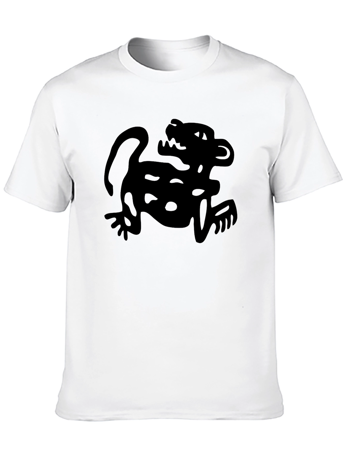 Black Jaguar Graphic Tee - Mens Crew Neck T-Shirt