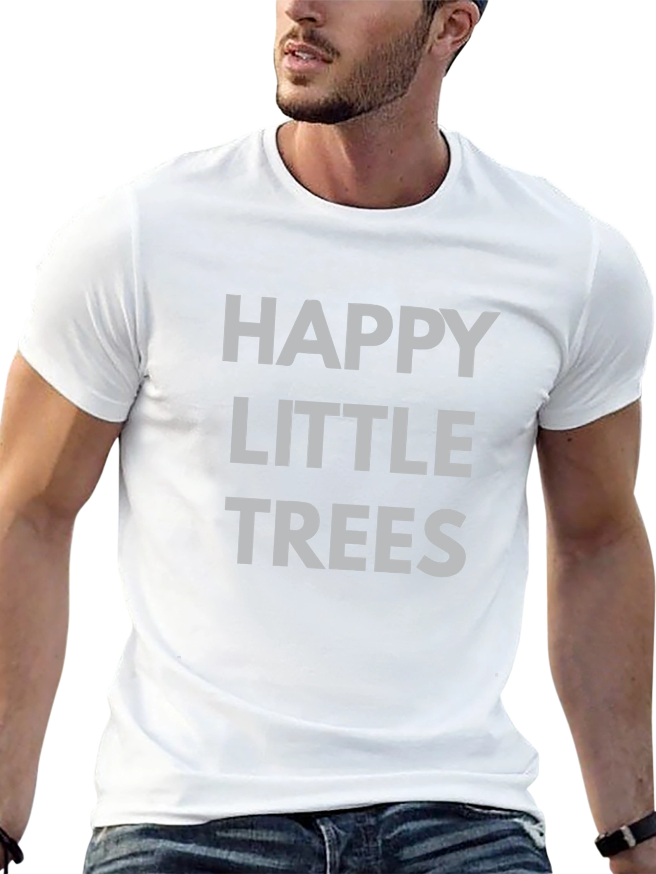 Happy Little Trees Graphic Tee - Unisex Casual Shirt