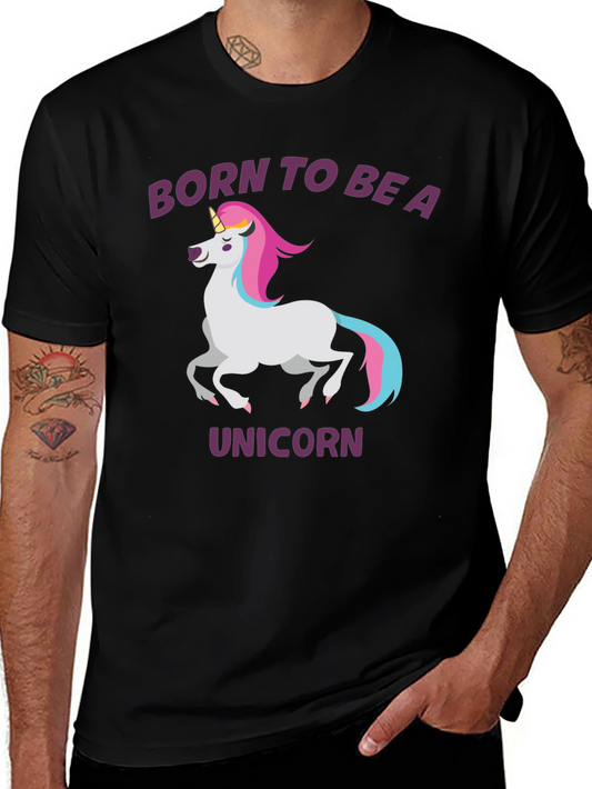 Born to Be A Unicorn T-Shirt - Black