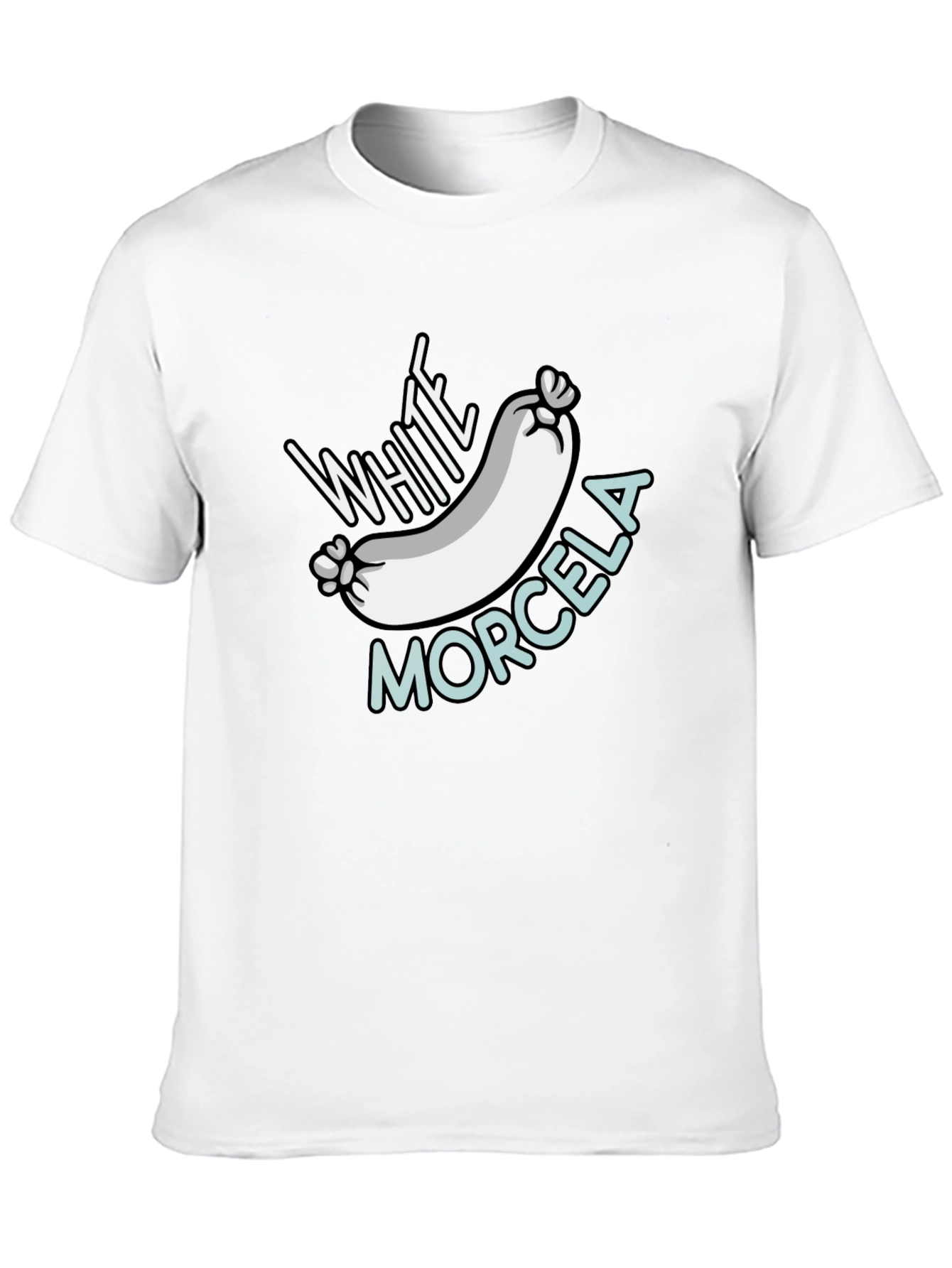 White Morcela Funny T-Shirt