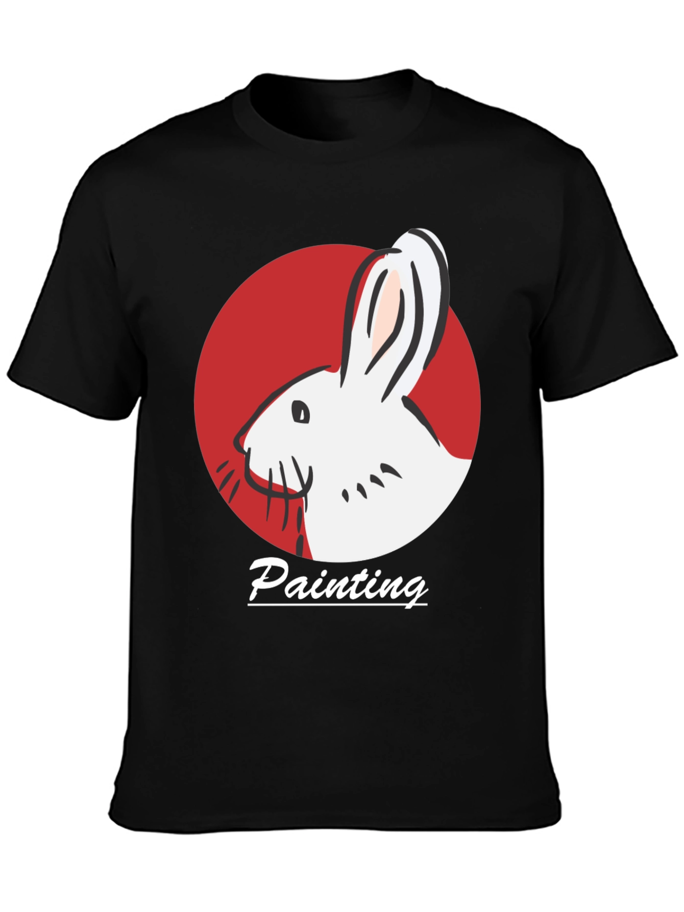 Rabbit Painting Graphic T-Shirt