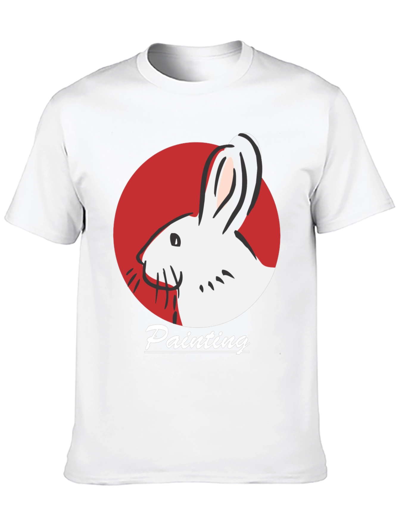 Rabbit Painting Graphic T-Shirt