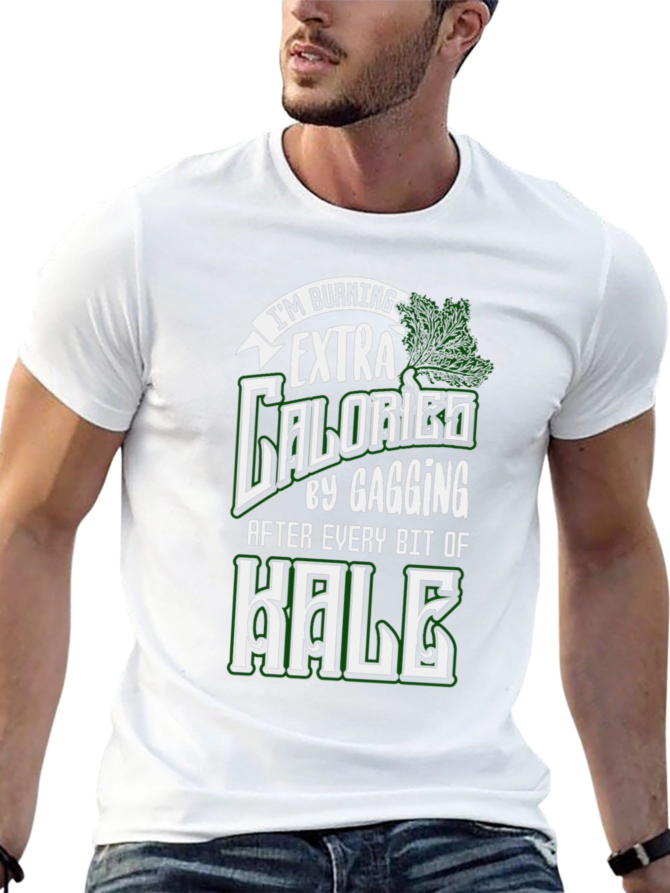 Funny Burning Calories Kale T-Shirt