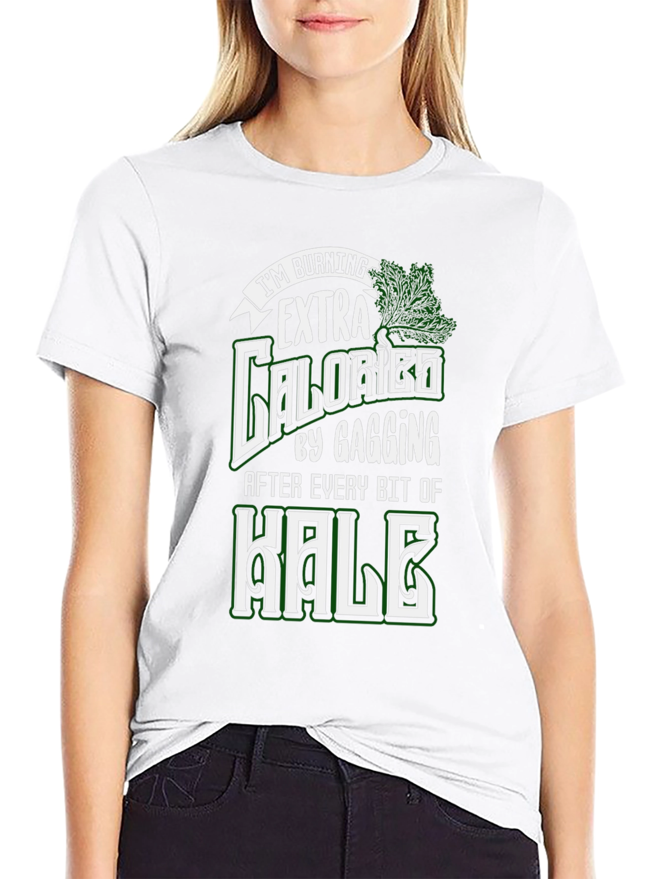 Funny Burning Calories Kale T-Shirt