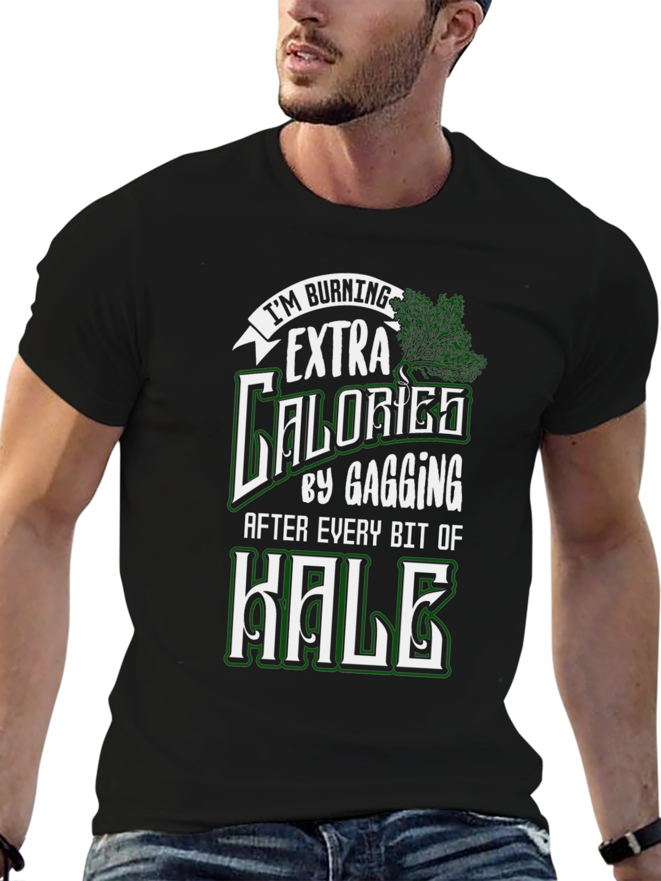 Funny Burning Calories Kale T-Shirt