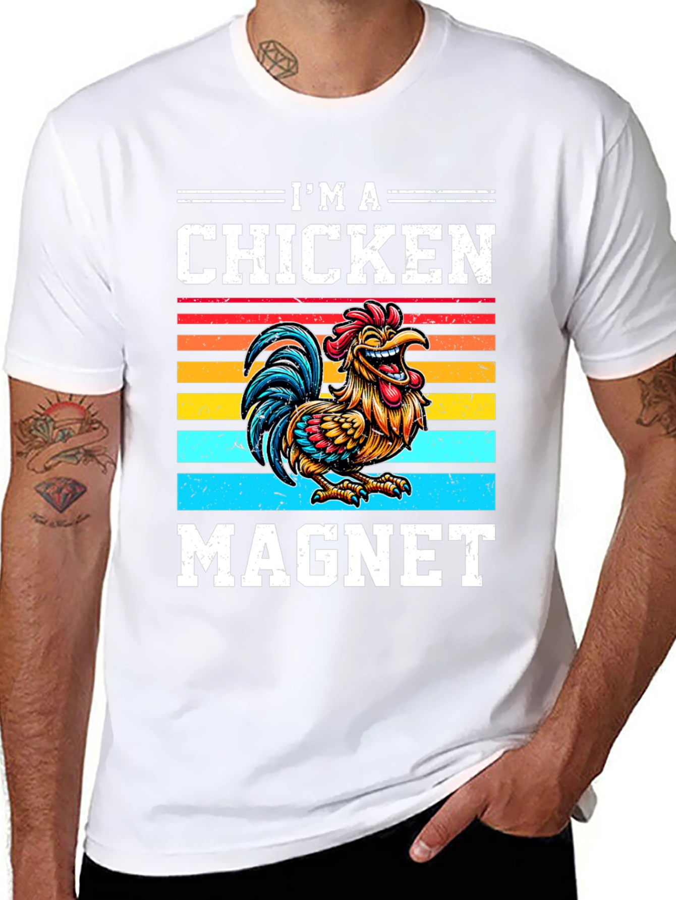 Im a Chicken Magnet Graphic T-Shirt