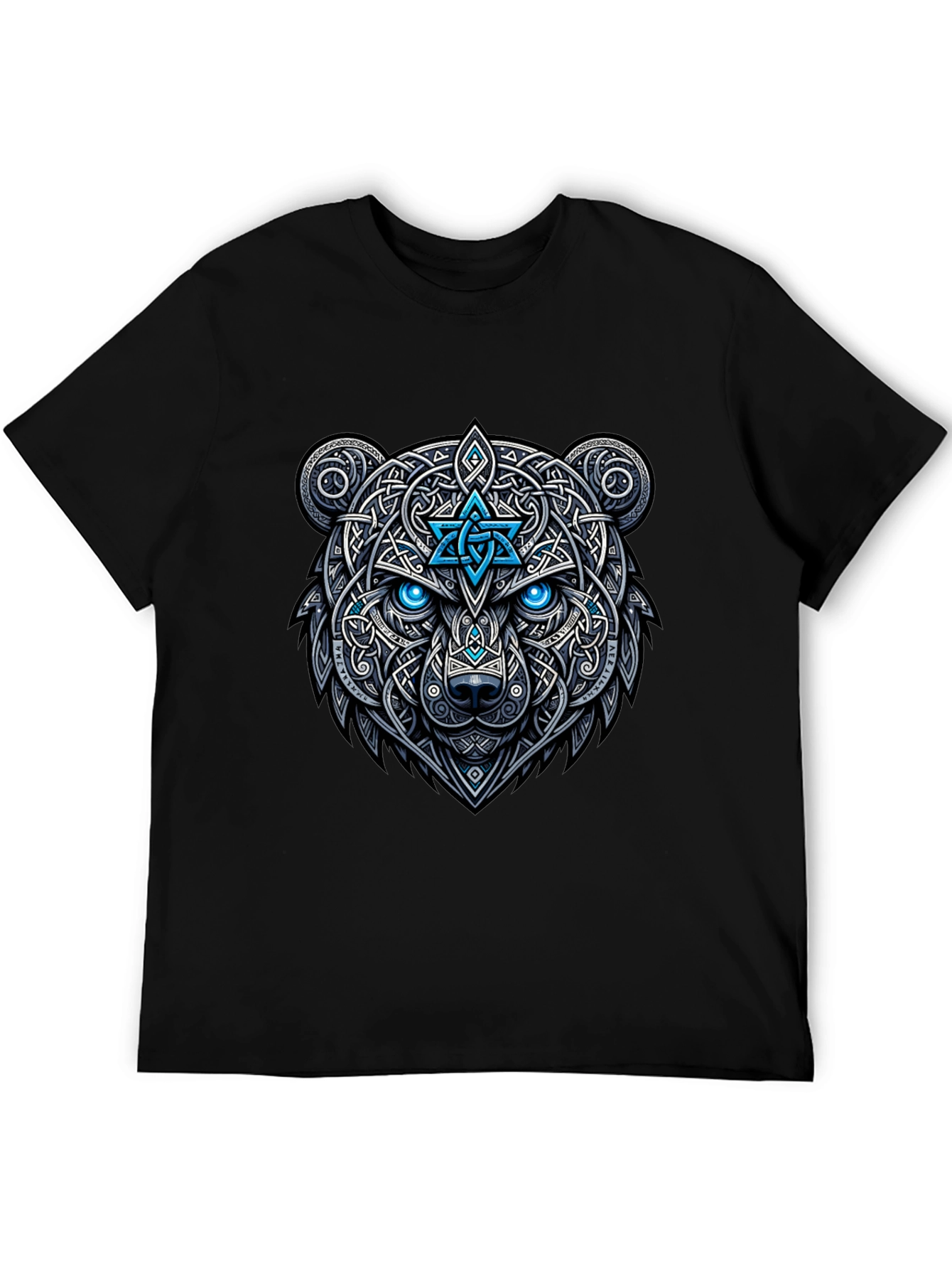 Celtic Bear Graphic Tee - Black