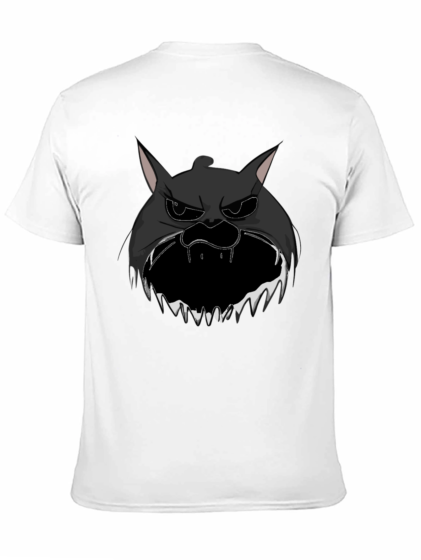 Mens Black Graphic Tee - Spooky Creature