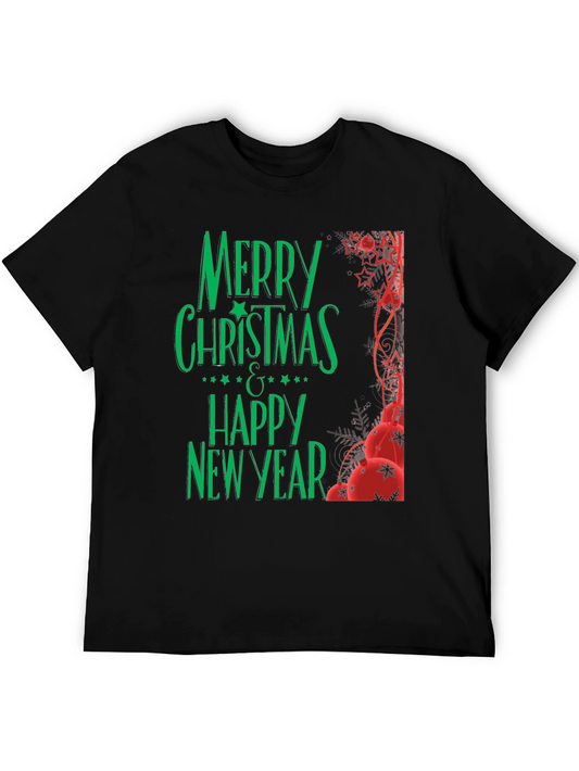 Festive Holiday Tee: Merry Christmas & Happy New Year T-Shirt