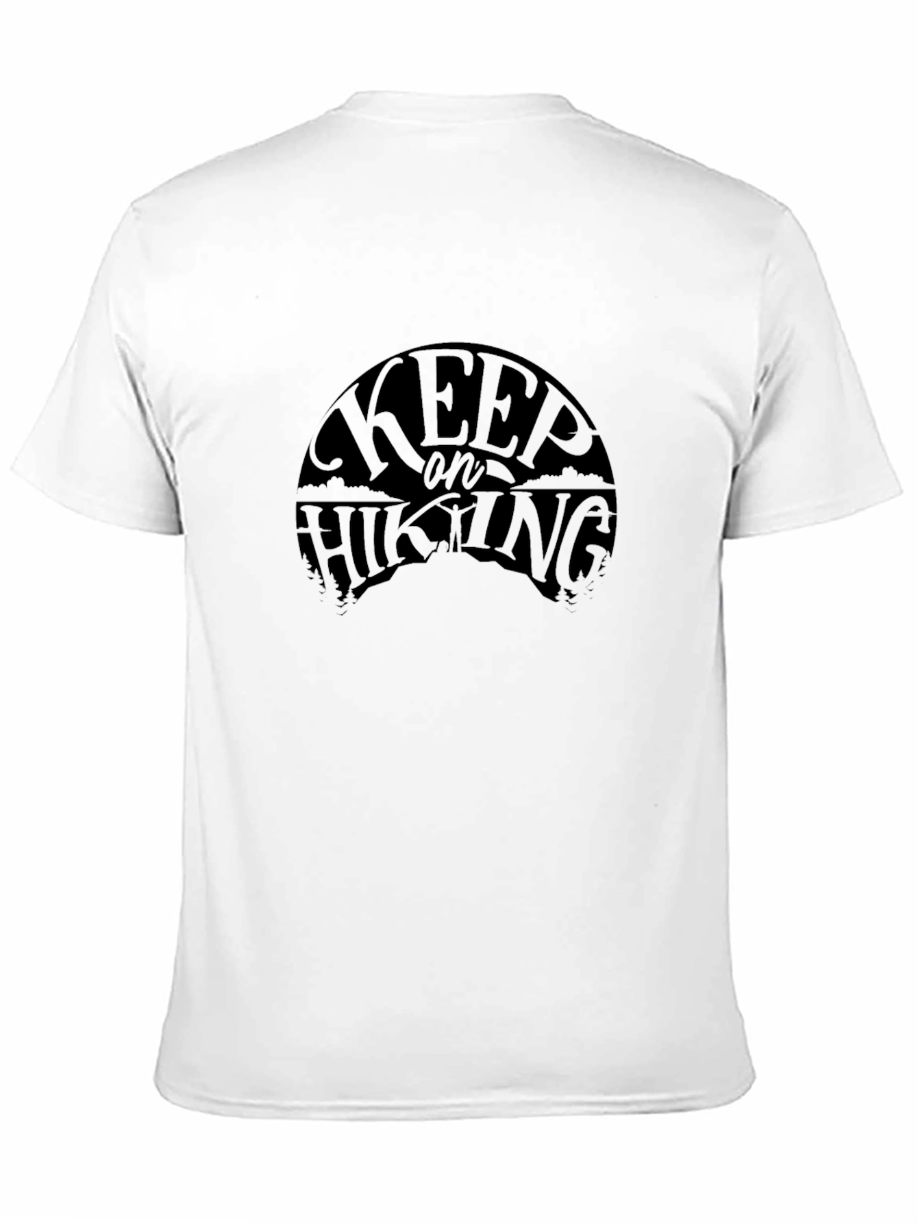 Keep on Hiking Black Graphic T-Shirt