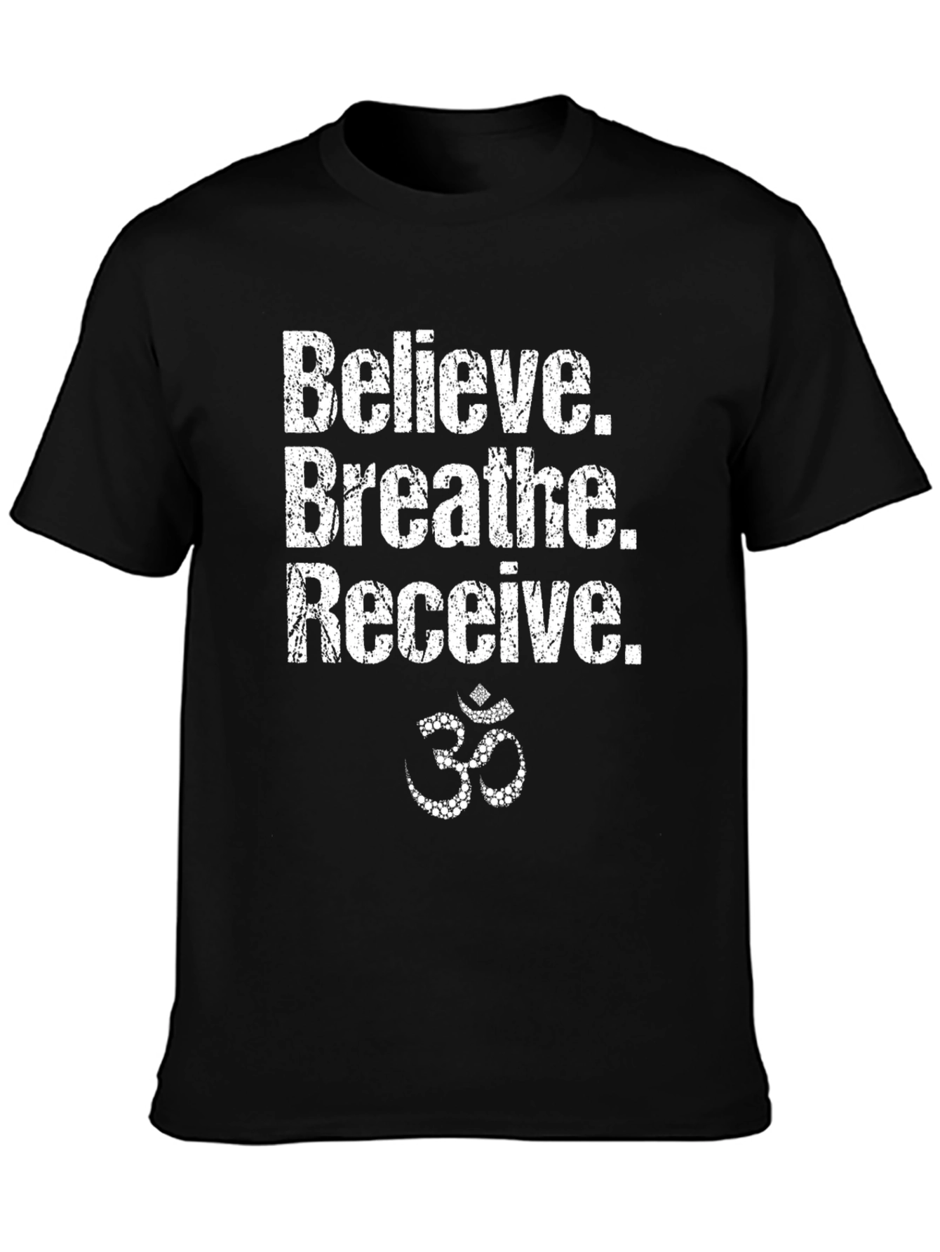 Believe Breathe Receive Graphic Tee - Mens Black T-Shirt