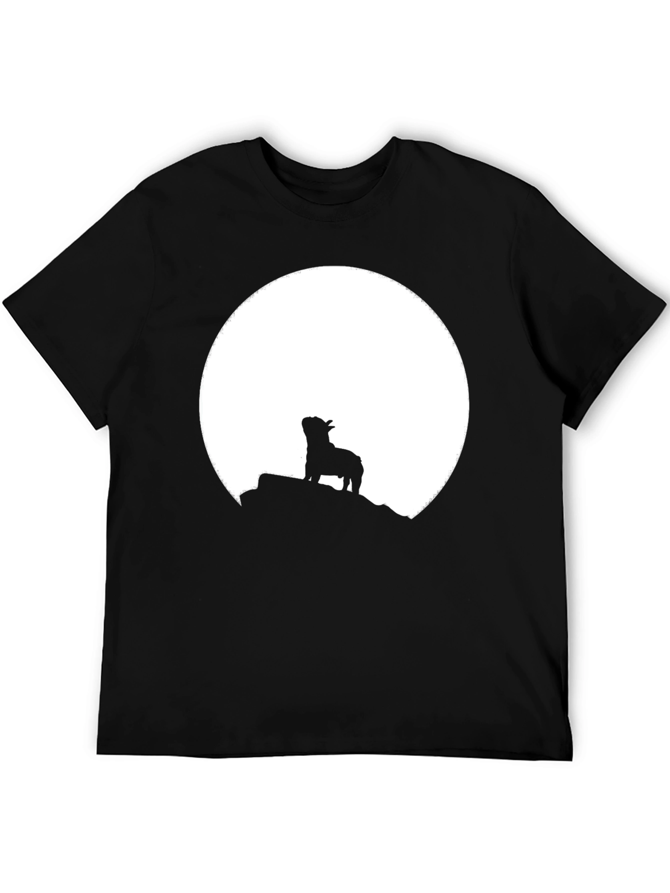 Silhouette Dog Moon Graphic Tee