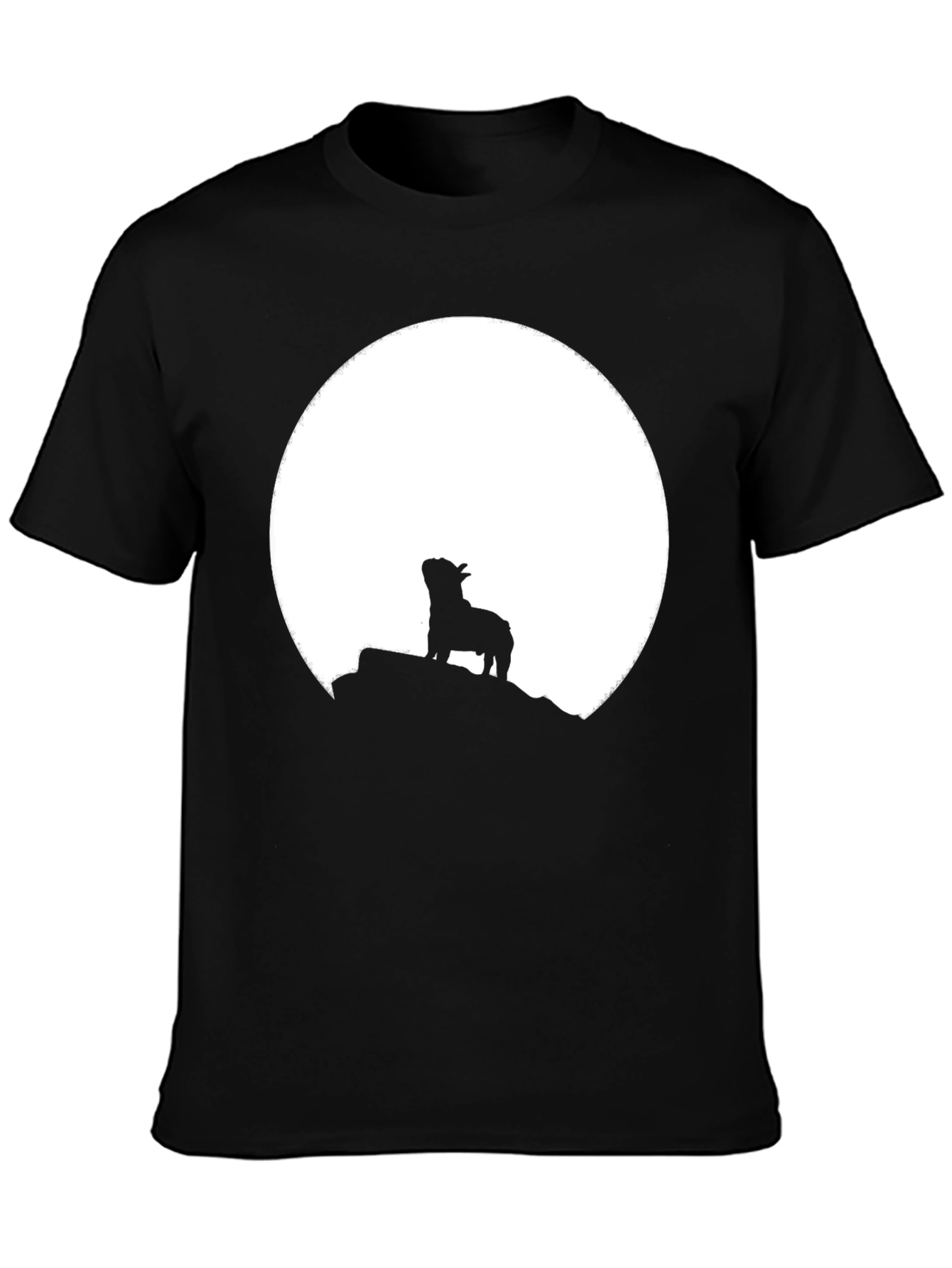 Silhouette Dog Moon Graphic Tee