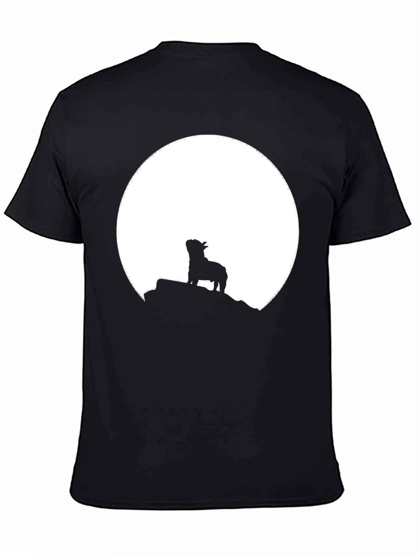 Silhouette Dog Moon Graphic Tee