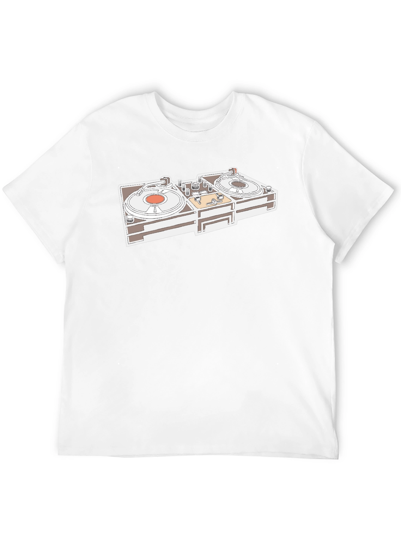 DJ Turntable Graphic Tee - Black Hip Hop Shirt