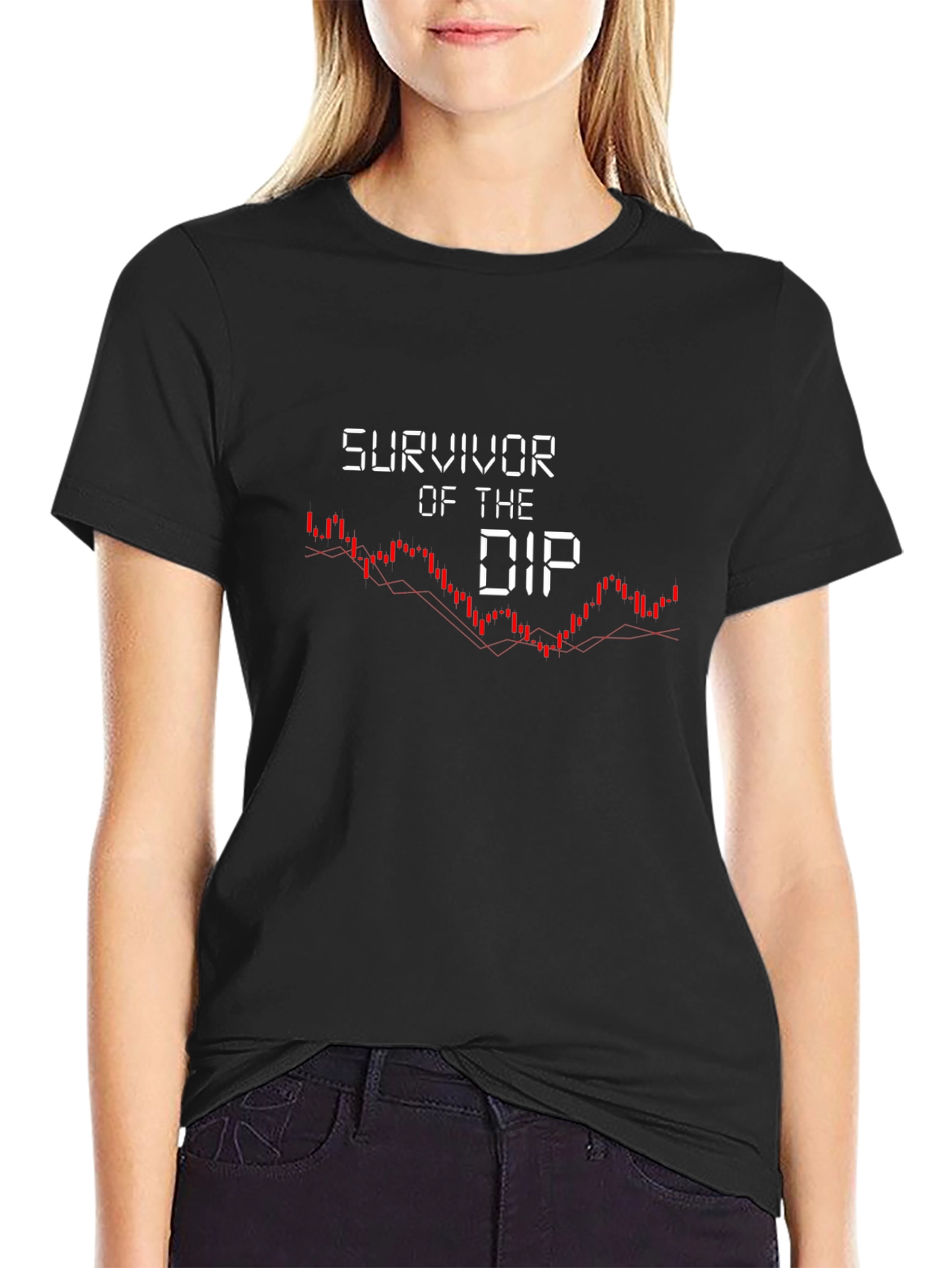 Survivor of the Dip Crypto Investor T-Shirt