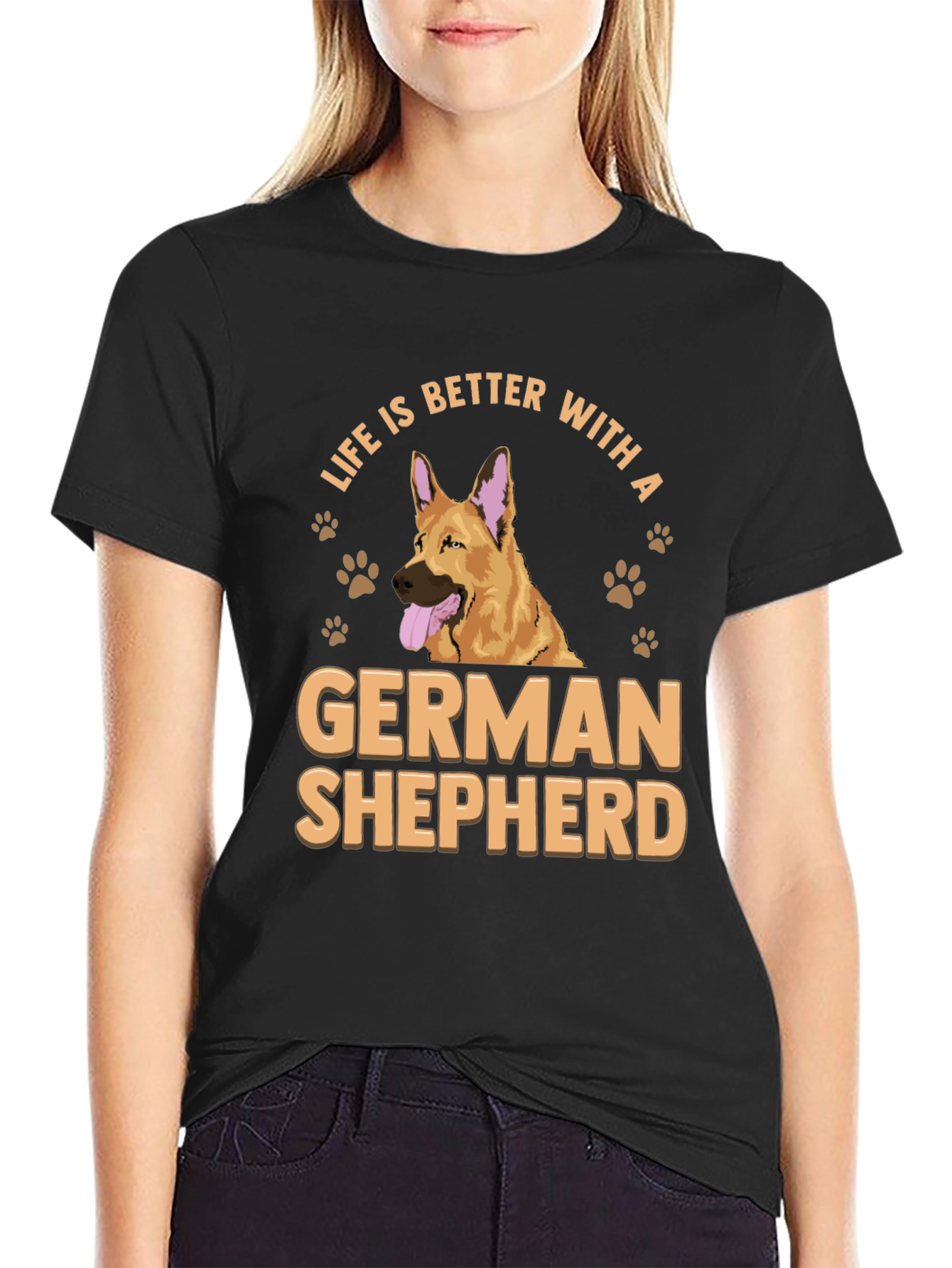 Life is Better with a German Shepherd T-Shirt