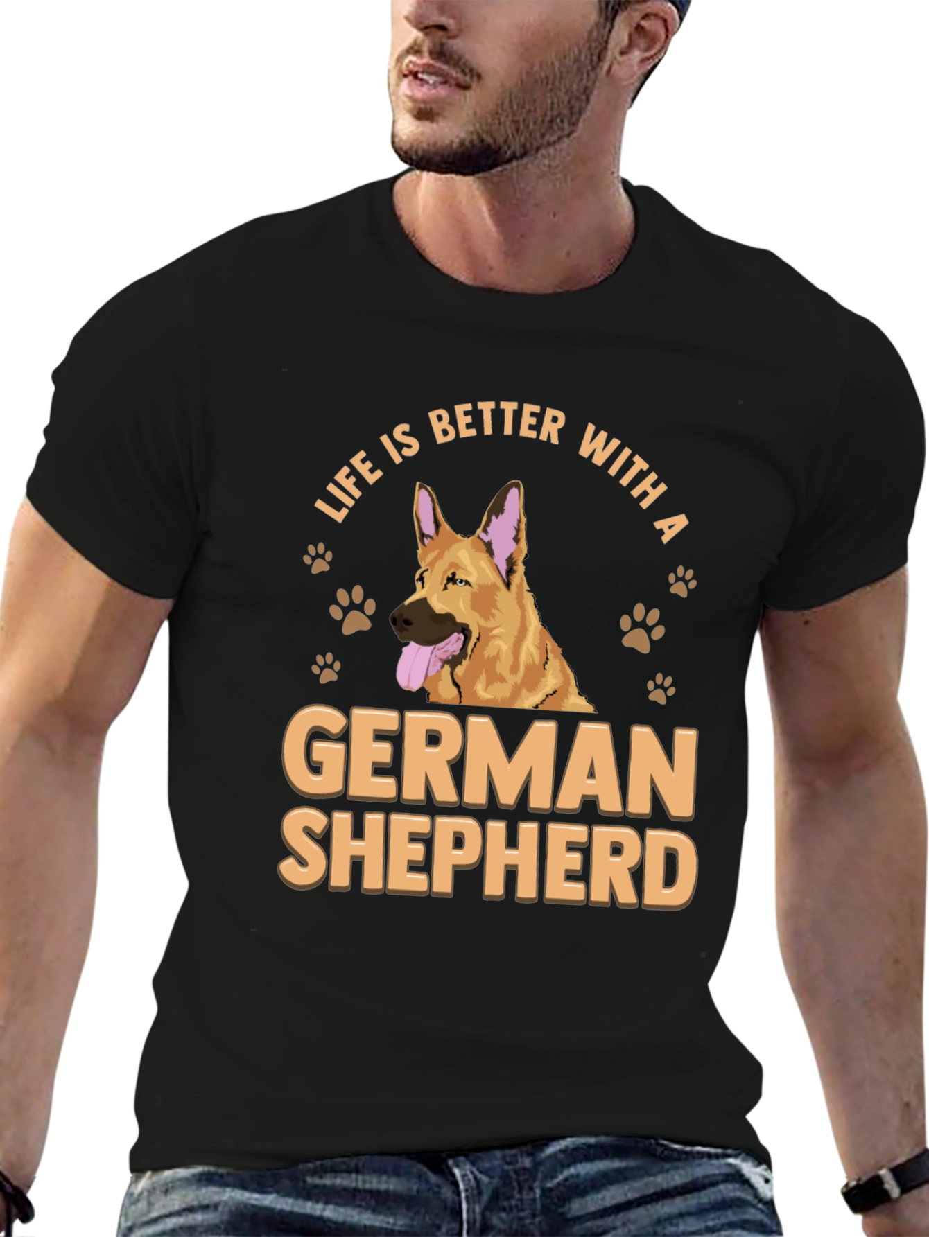 Life is Better with a German Shepherd T-Shirt