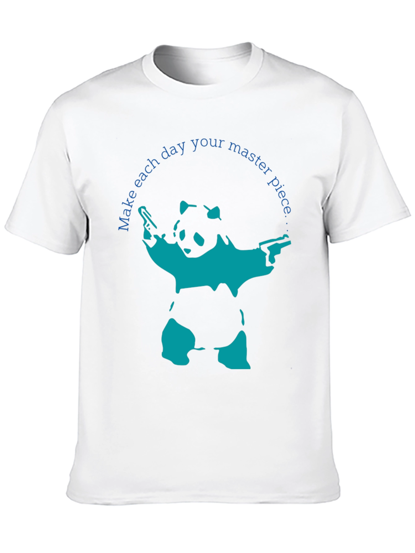 Gun-Toting Panda T-Shirt: Masterpiece in Every Day!