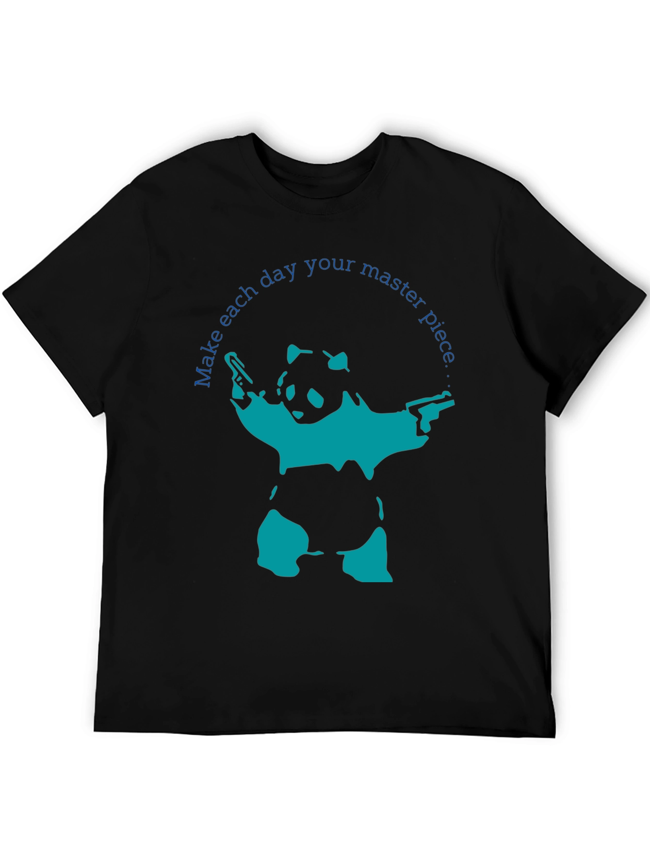 Gun-Toting Panda T-Shirt: Masterpiece in Every Day!