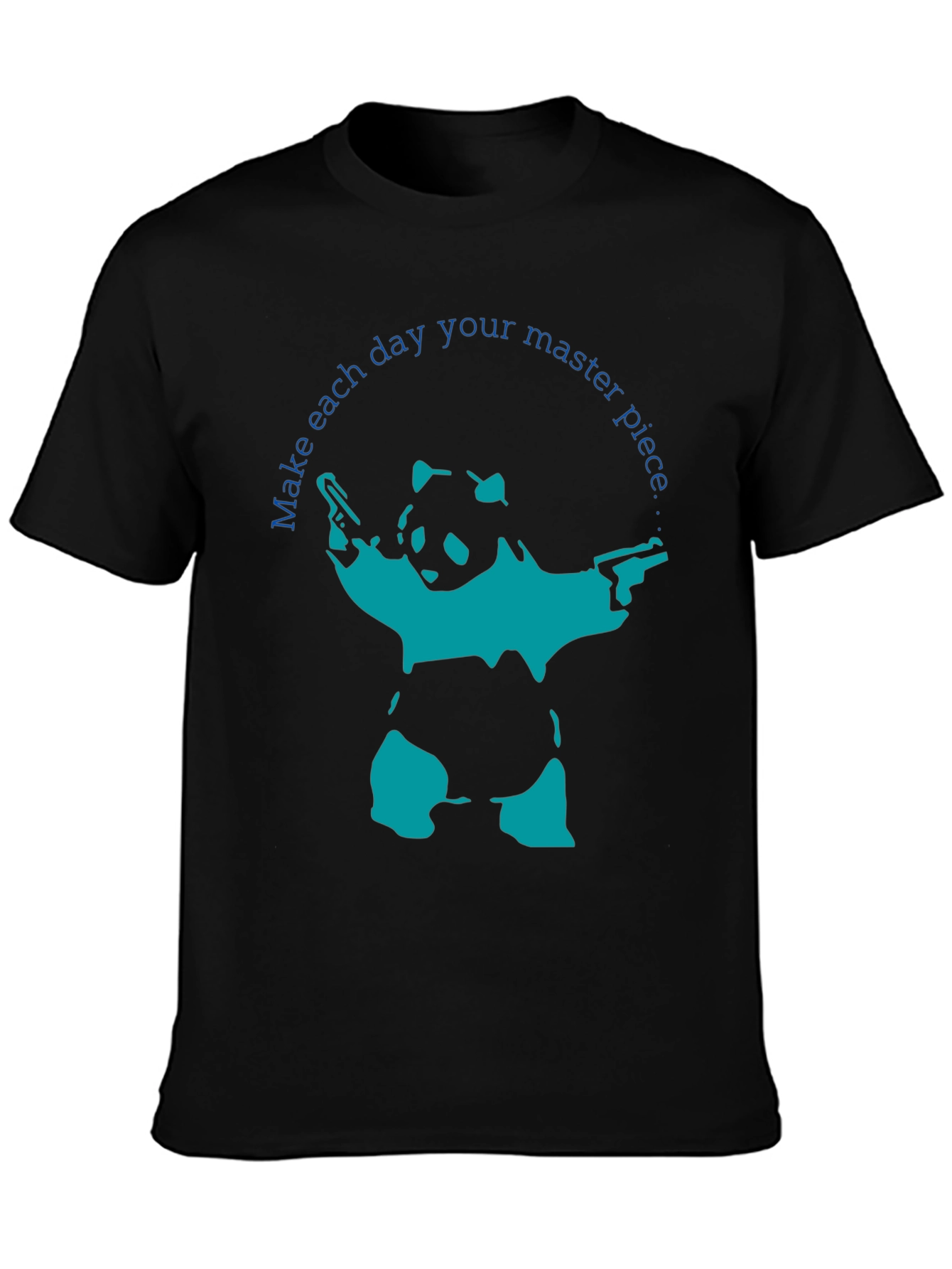 Gun-Toting Panda T-Shirt: Masterpiece in Every Day!