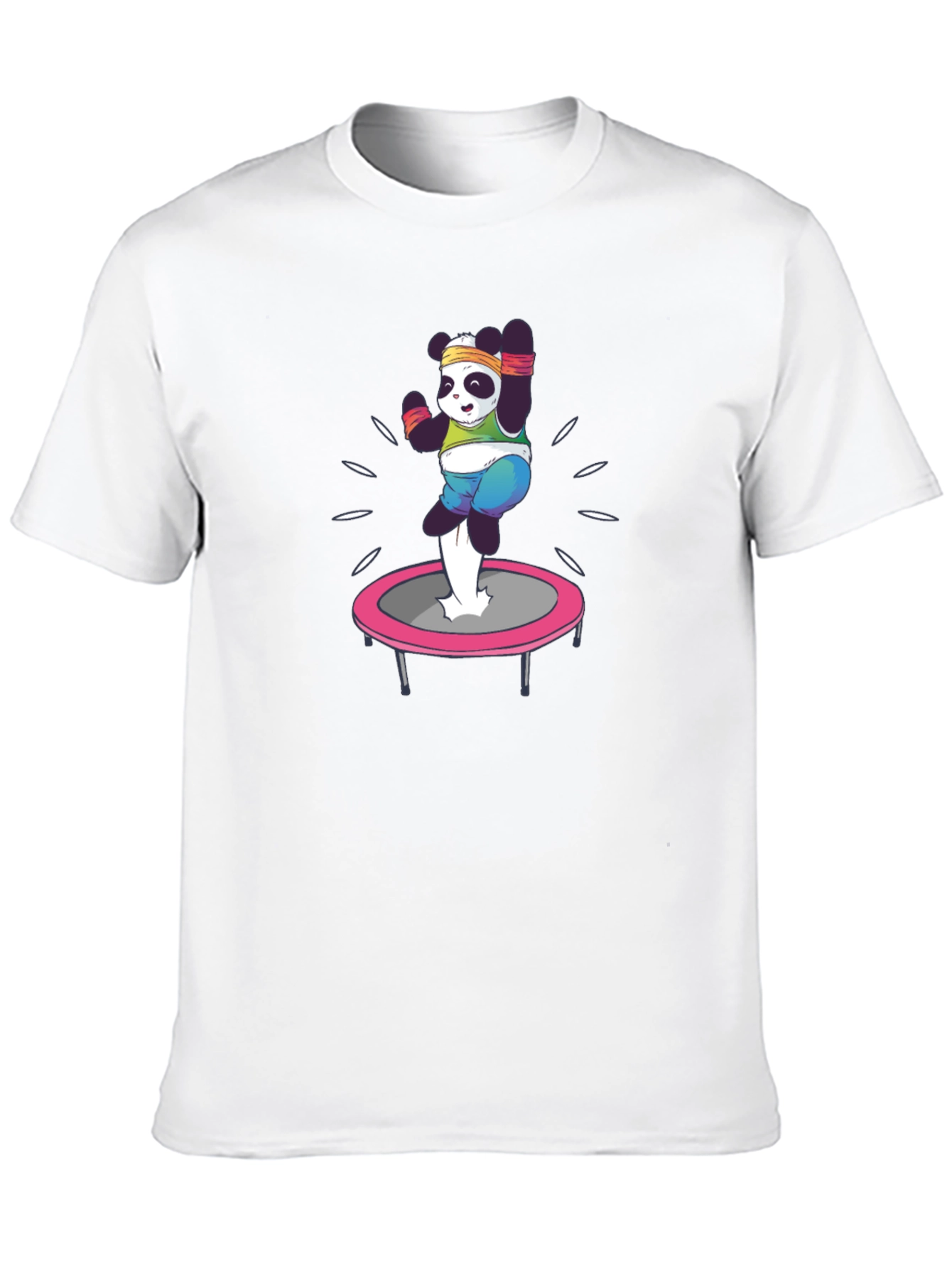 Panda Trampoline T-Shirt - Black