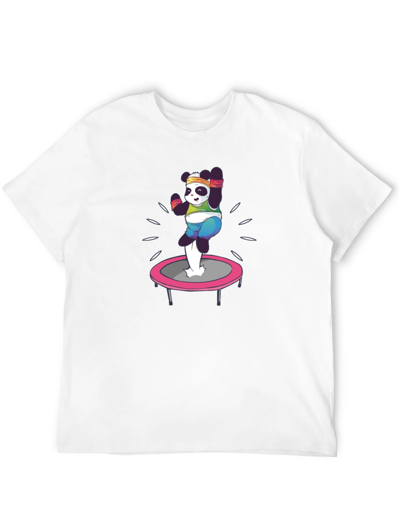 Panda Trampoline T-Shirt - Black