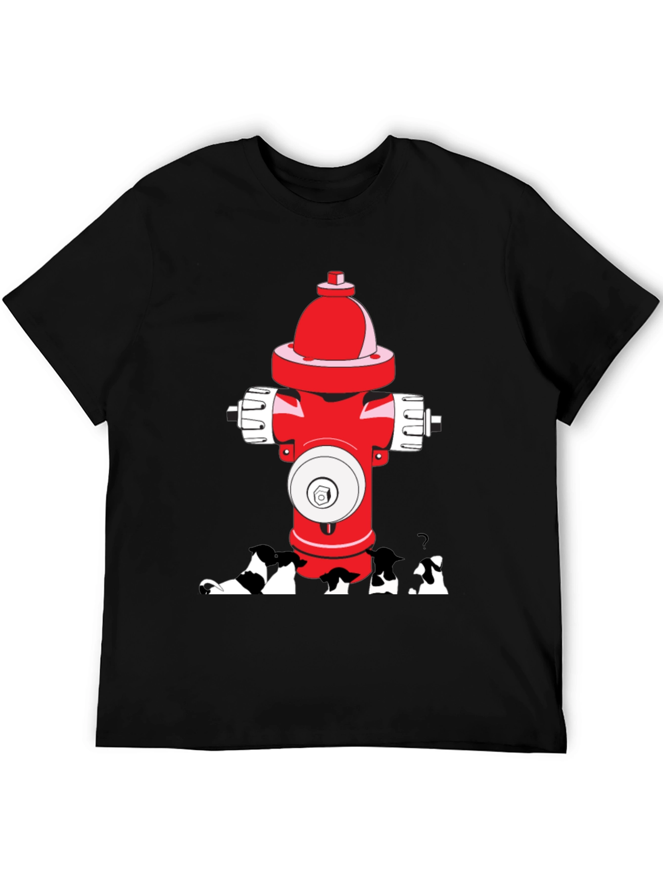 Dog Peeing on Fire Hydrant Graphic Tee