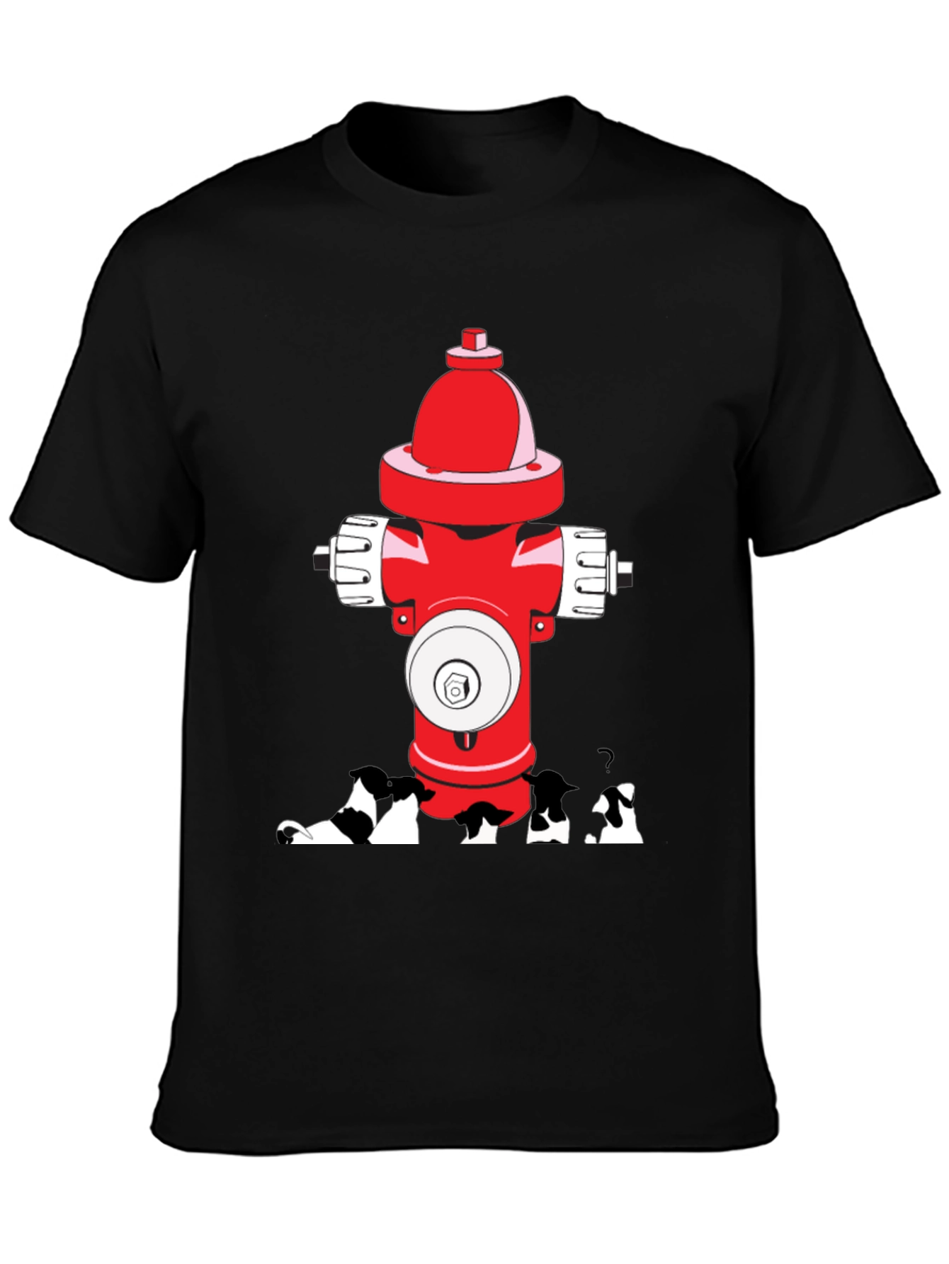 Dog Peeing on Fire Hydrant Graphic Tee