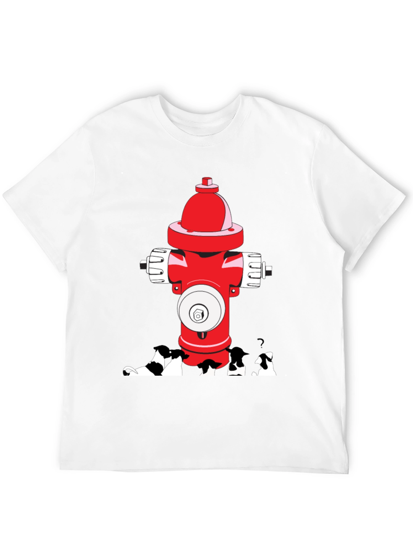 Dog Peeing on Fire Hydrant Graphic Tee