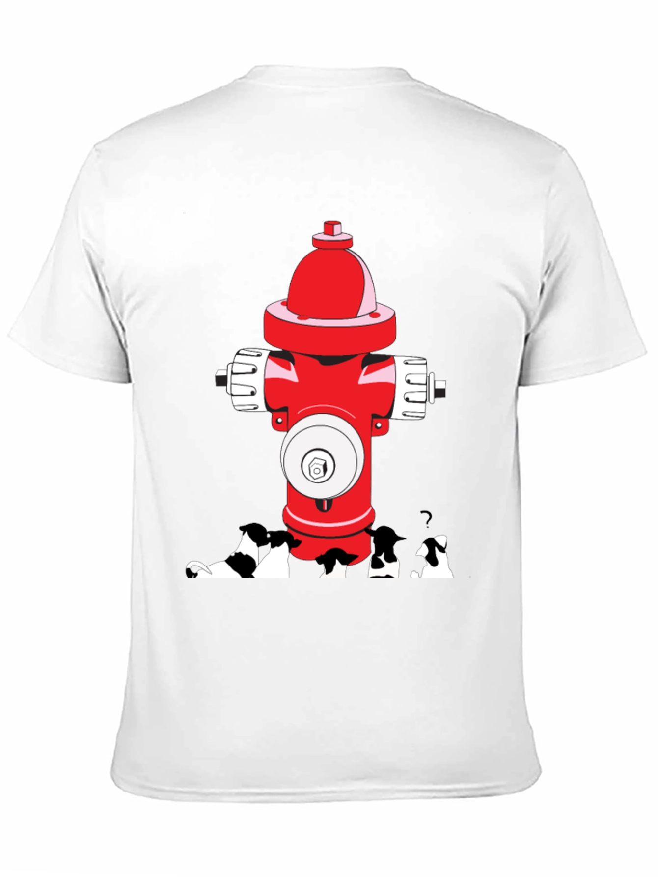 Dog Peeing on Fire Hydrant Graphic Tee