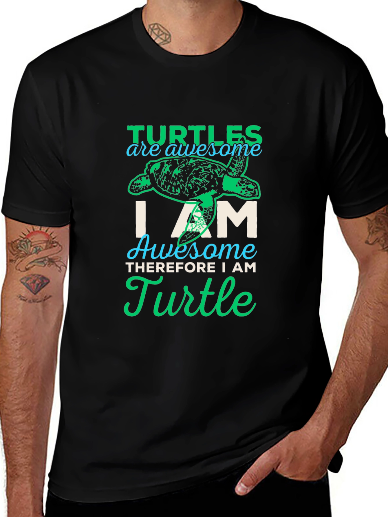 Turtle Lover T-Shirt: Awesome I Am Turtle Graphic Tee