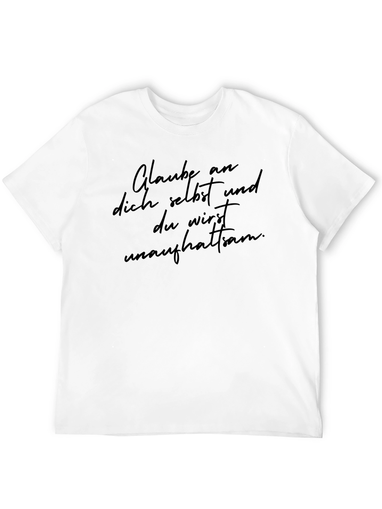 Motivational Black T-Shirt: Believe in Yourself
