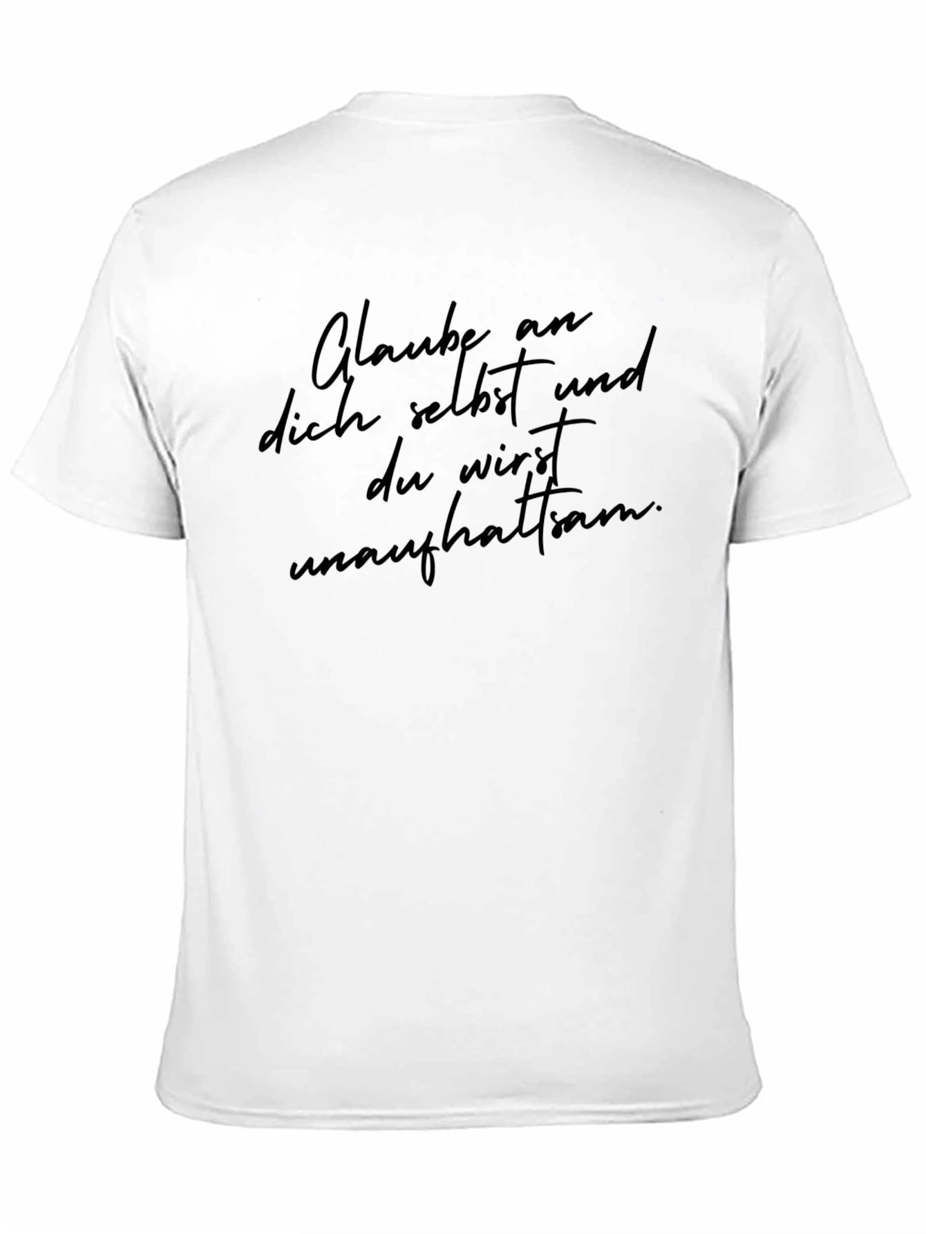Motivational Black T-Shirt: Believe in Yourself