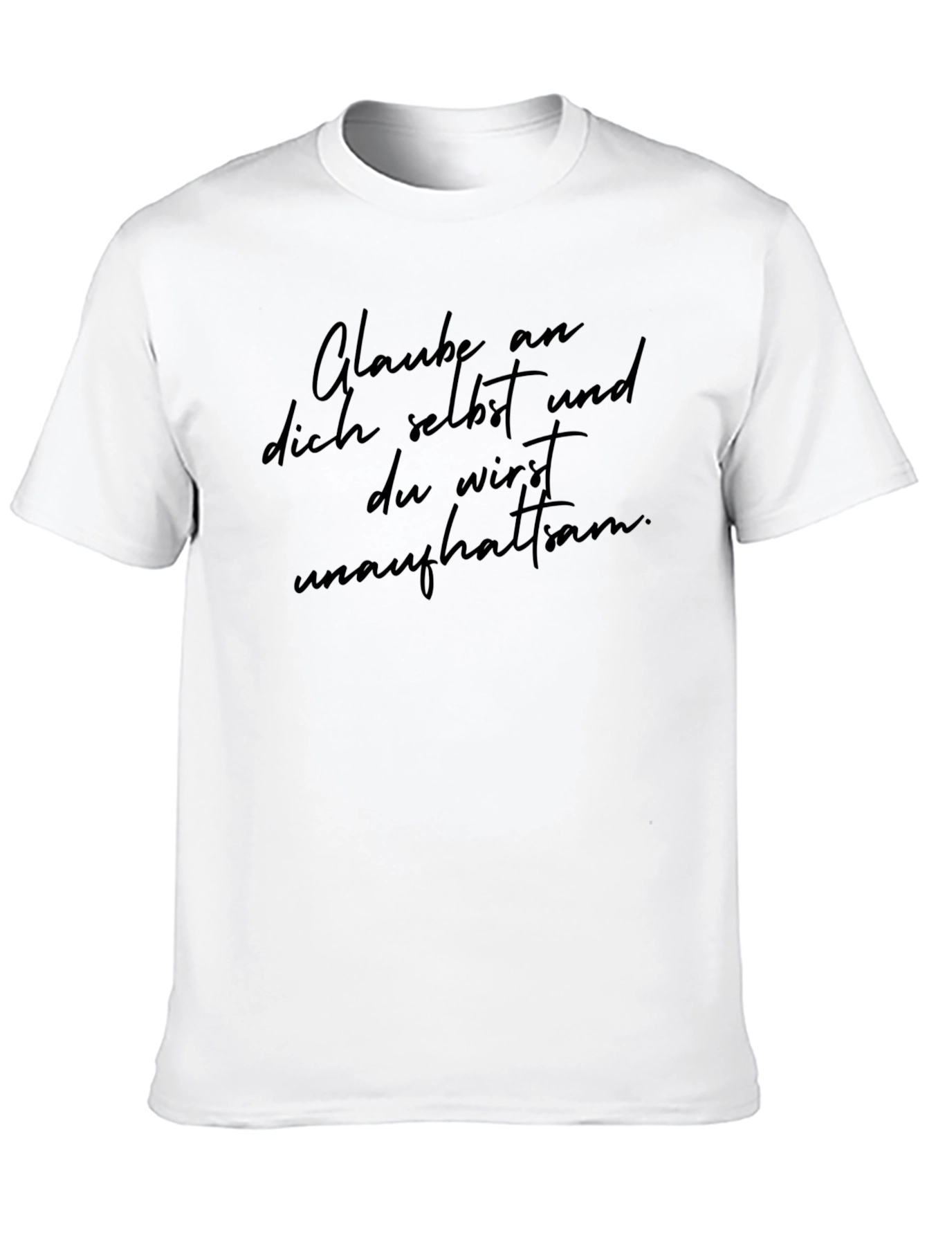 Motivational Black T-Shirt: Believe in Yourself