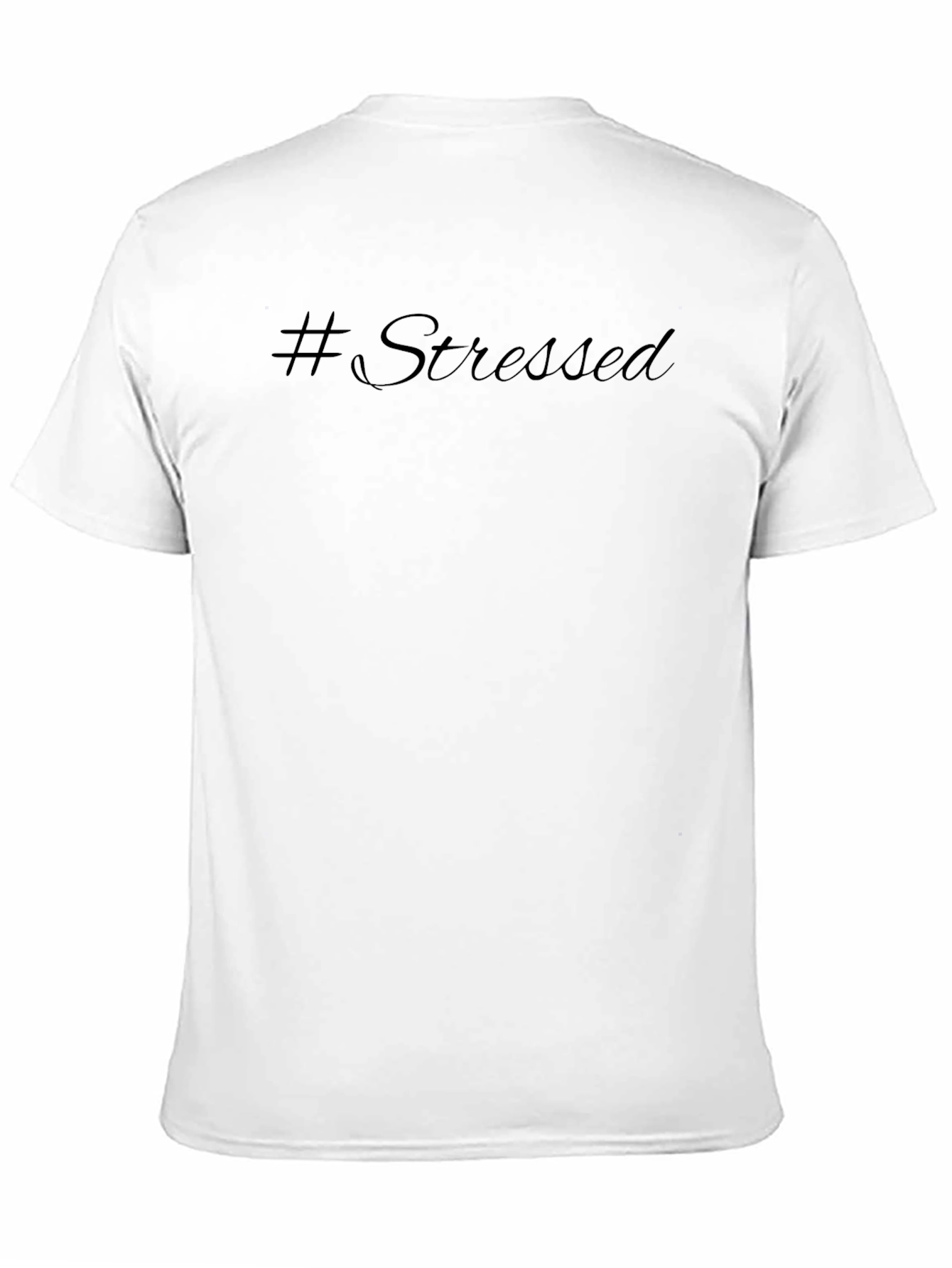 #Stressed Black Graphic T-Shirt