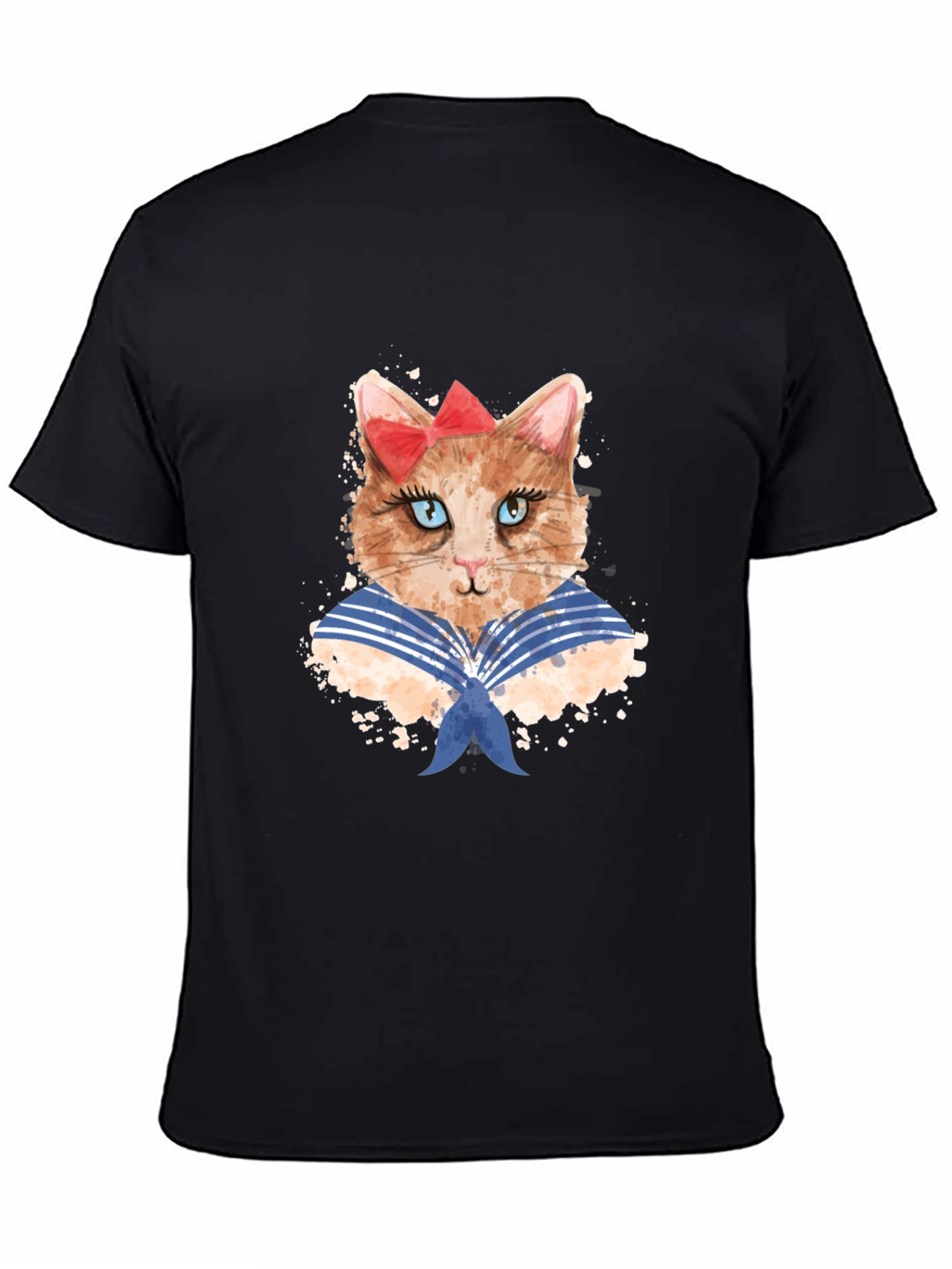 Cat Sailor T-Shirt - Novelty Graphic Tee