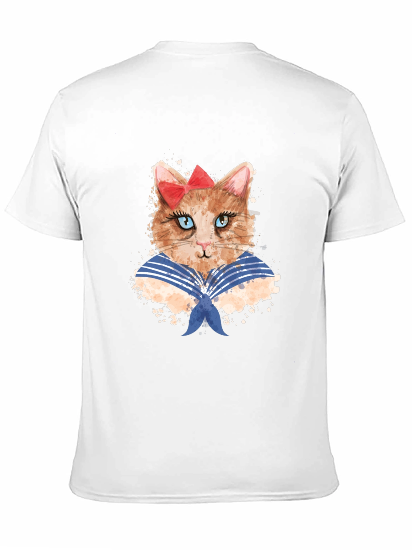 Cat Sailor T-Shirt - Novelty Graphic Tee