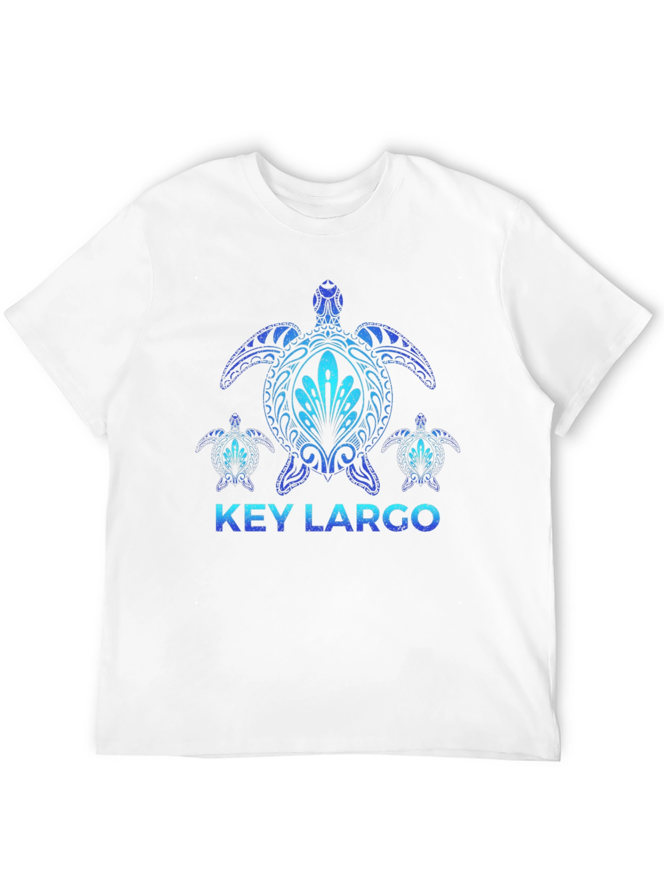 Key Largo Turtle T-Shirt - Ocean Blue Design
