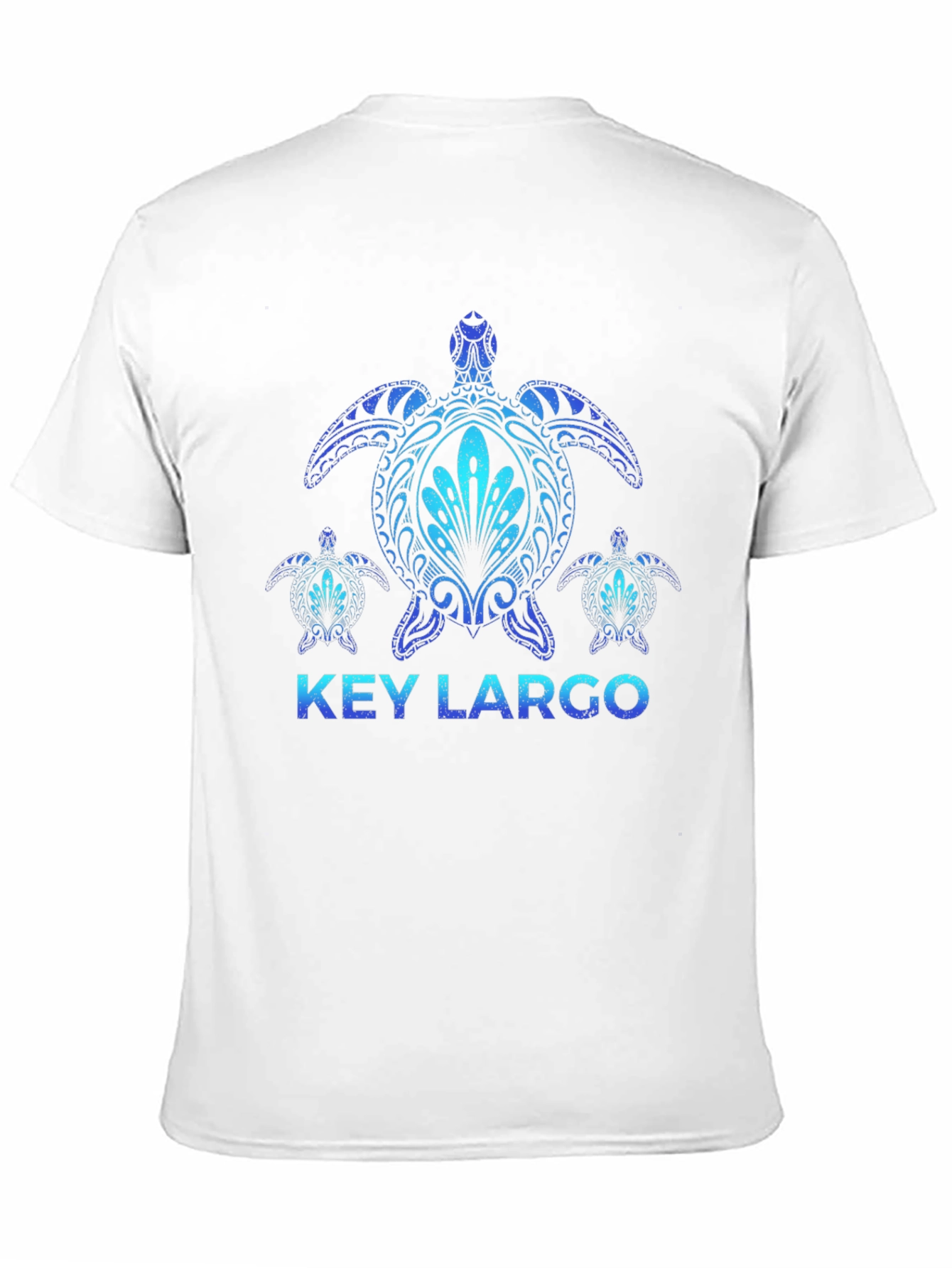 Key Largo Turtle T-Shirt - Ocean Blue Design