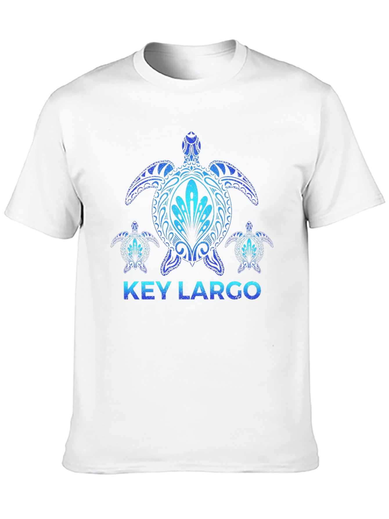Key Largo Turtle T-Shirt - Ocean Blue Design