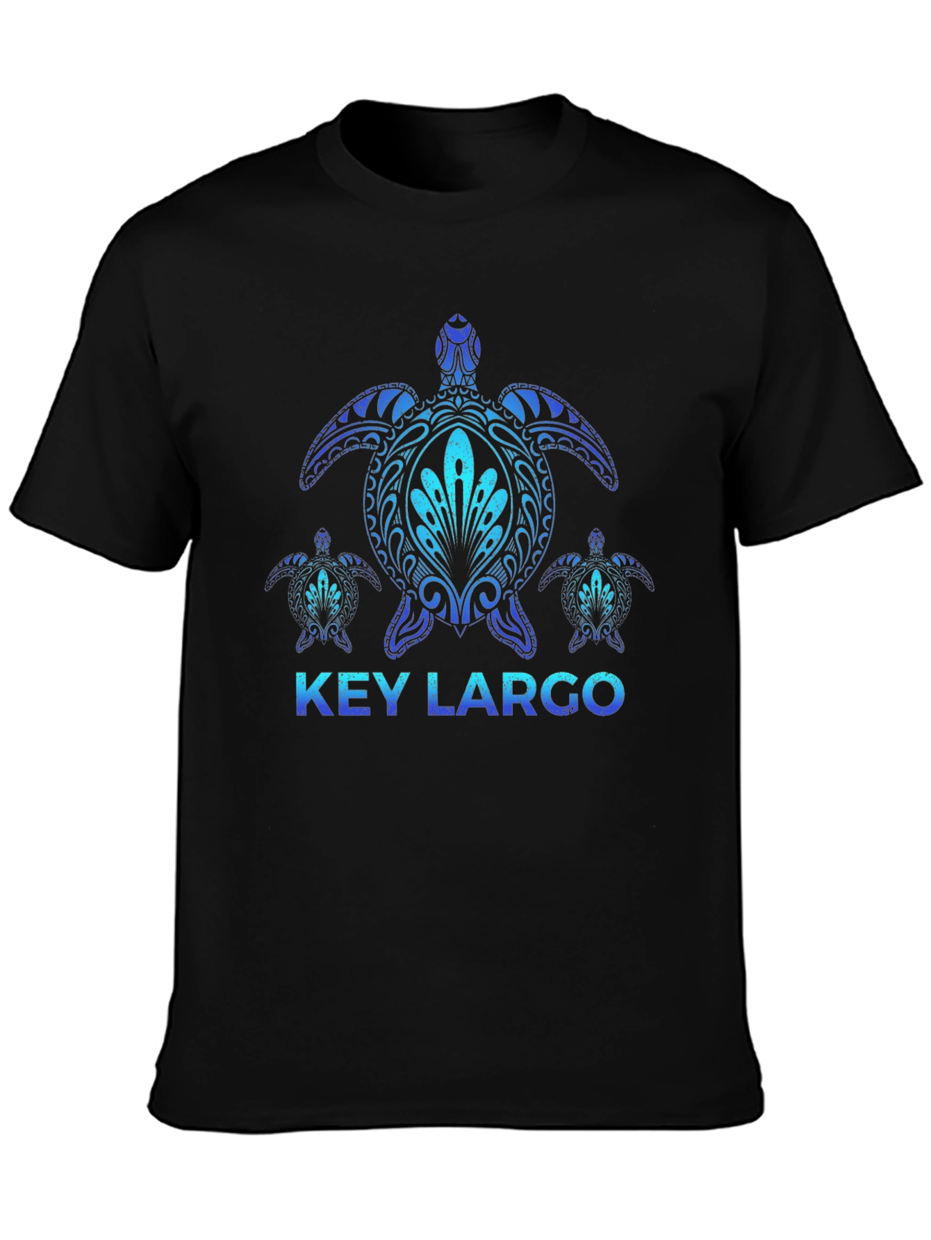 Key Largo Turtle T-Shirt - Ocean Blue Design