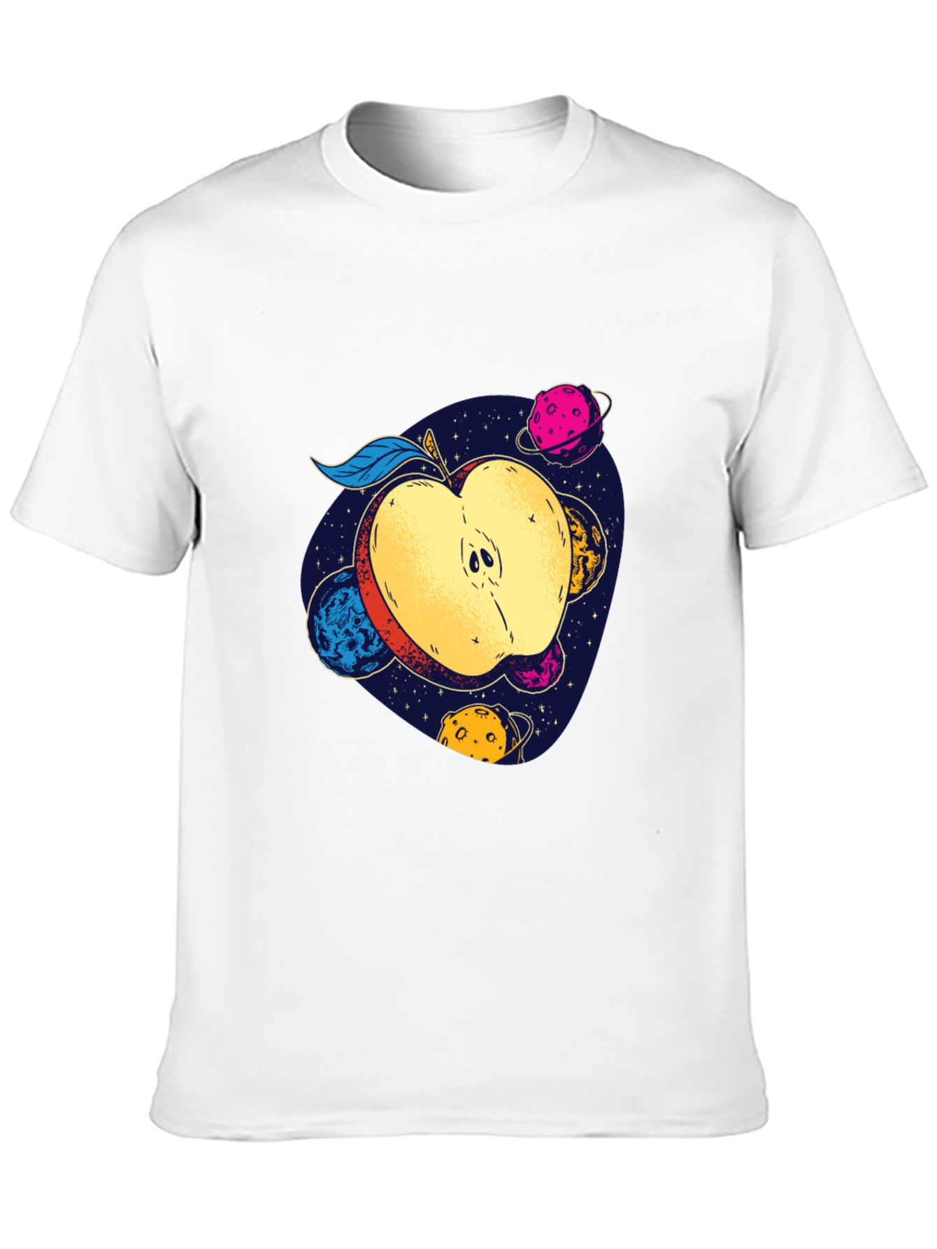 Cosmic Apple Graphic Tee - Modern Comfort Fit