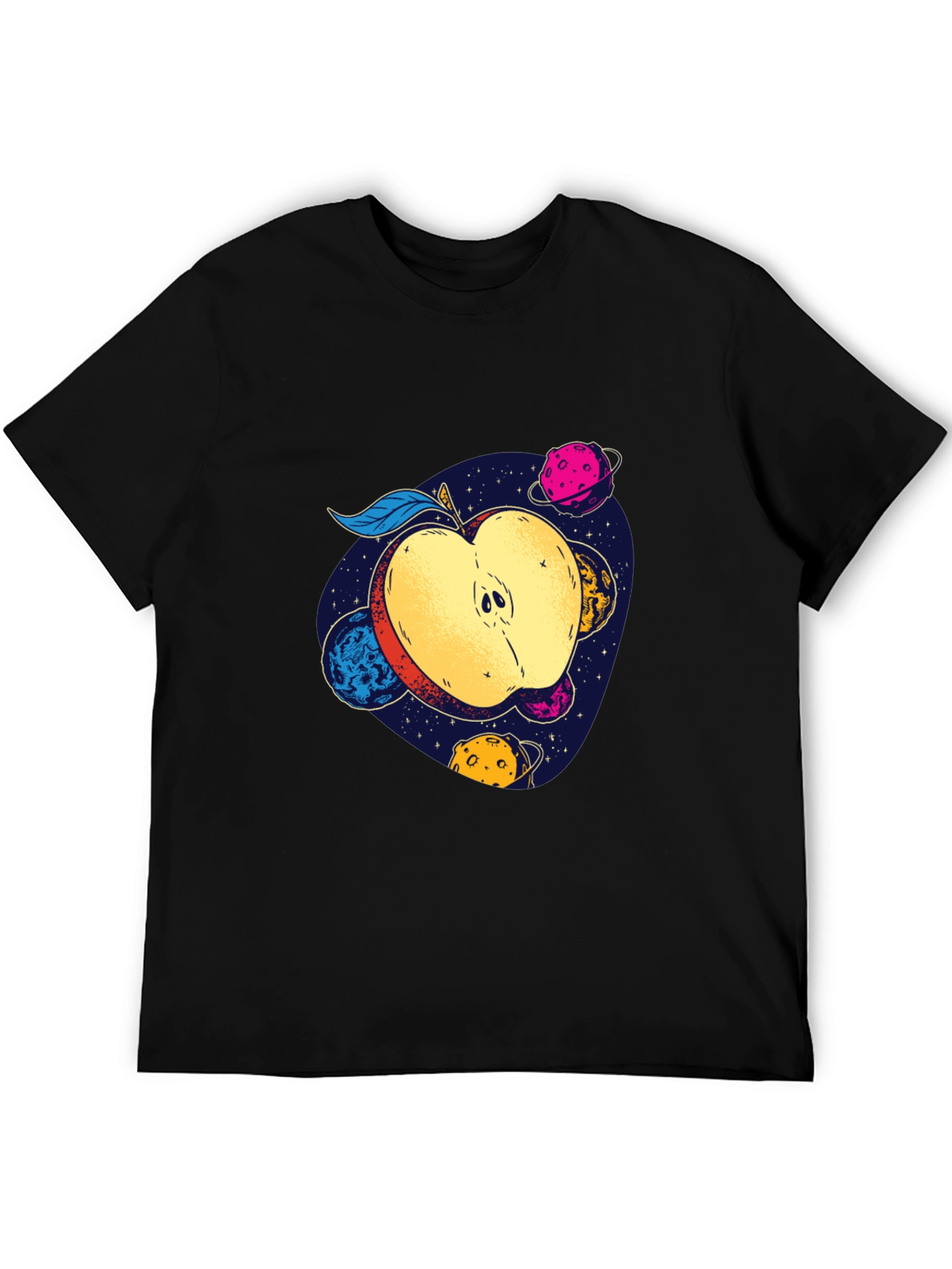 Cosmic Apple Graphic Tee - Modern Comfort Fit