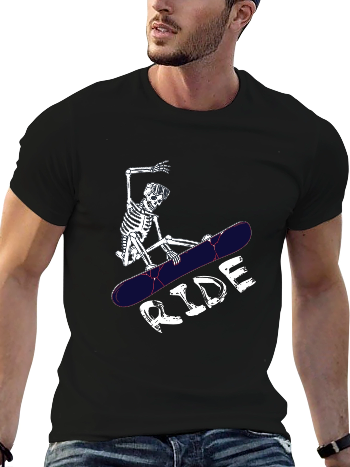 Skeleton Ride T-Shirt - Black