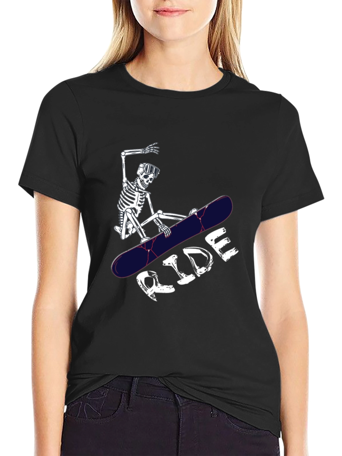Skeleton Ride T-Shirt - Black