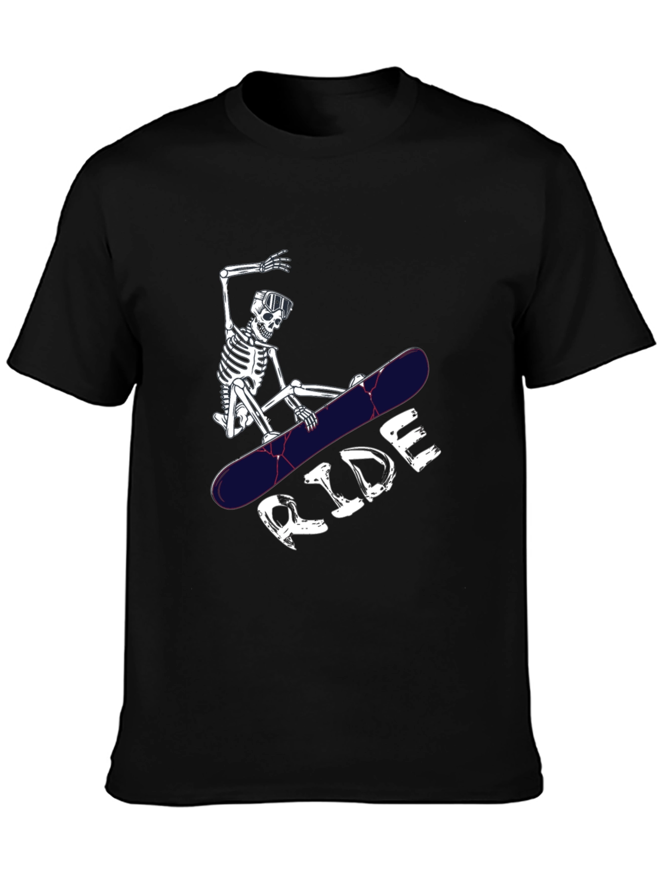 Skeleton Ride T-Shirt - Black