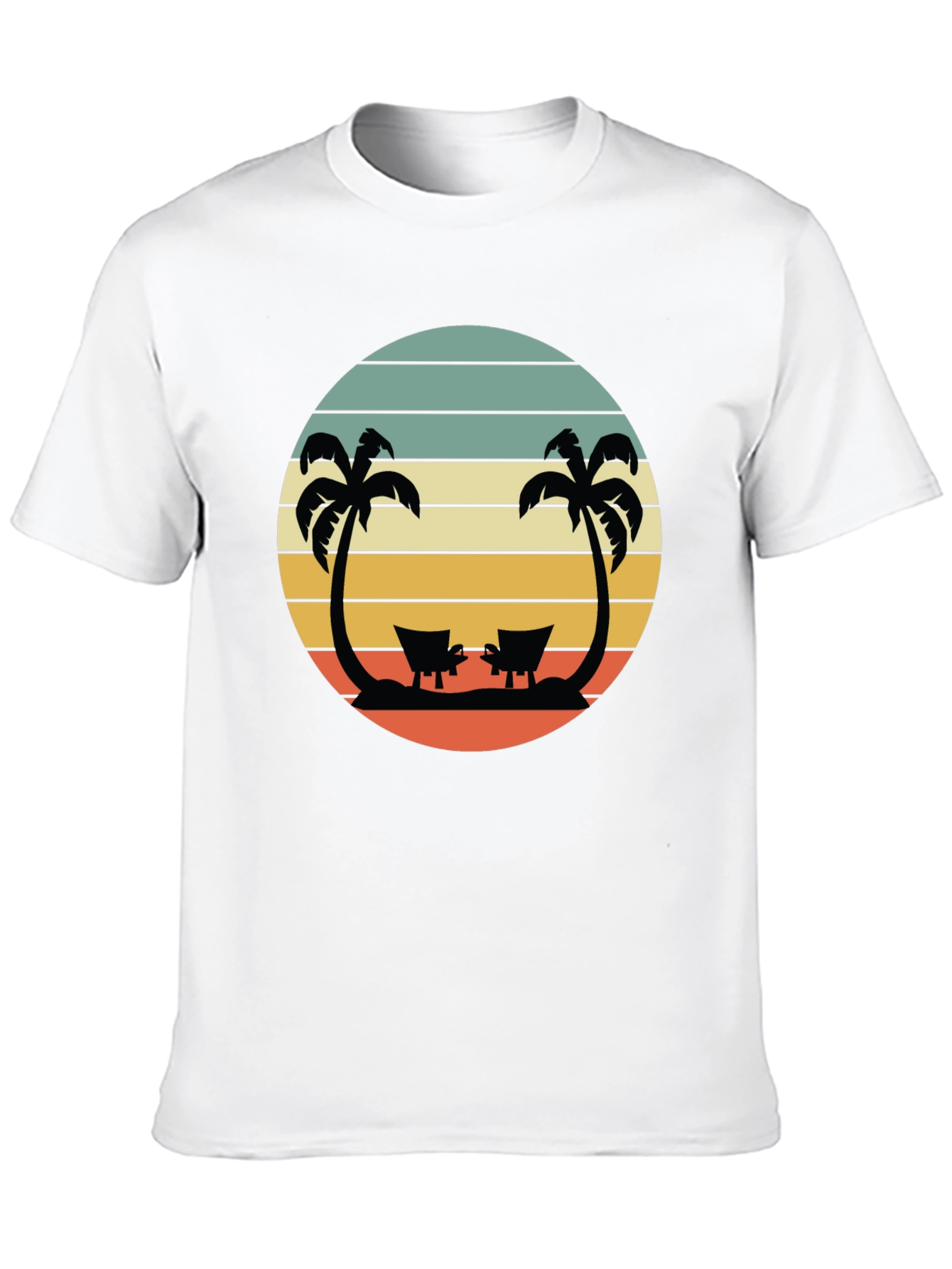 Tropical Beach Sunset T-Shirt